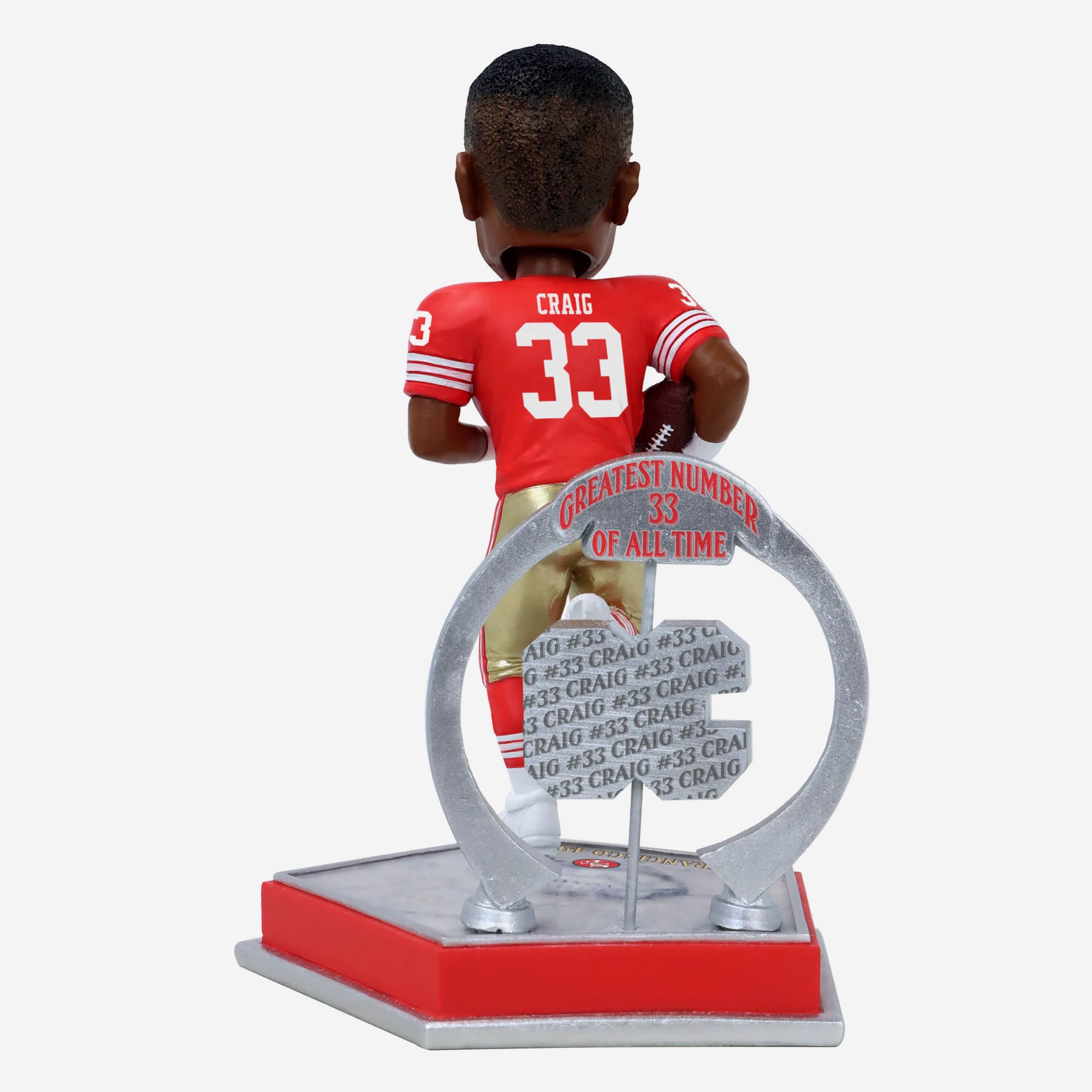 Roger Craig San Francisco 49ers Legendary Number 33 Bobblehead - Image 5