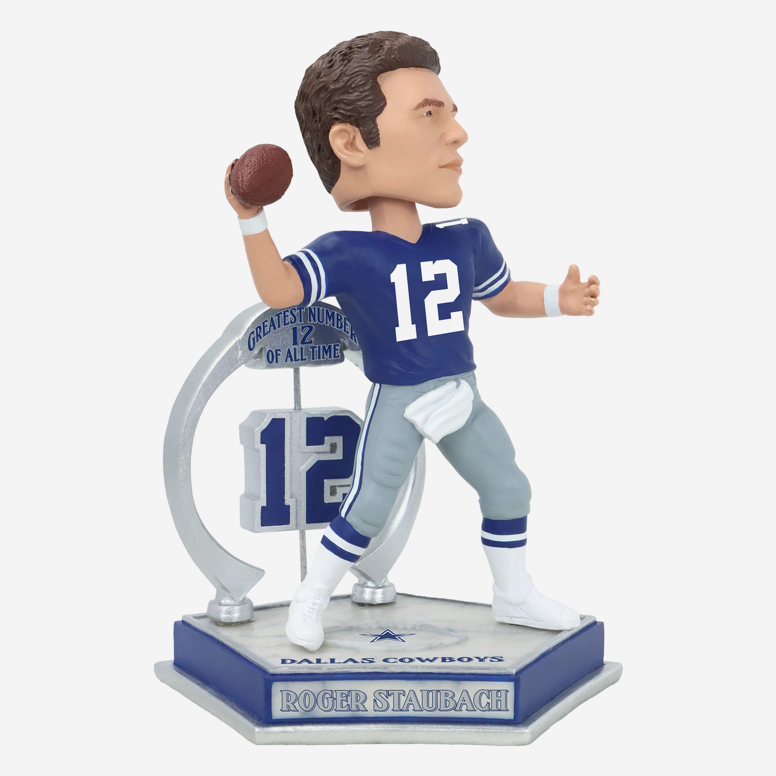 Roger Staubach Dallas Cowboys Legendary Number 12 Bobblehead