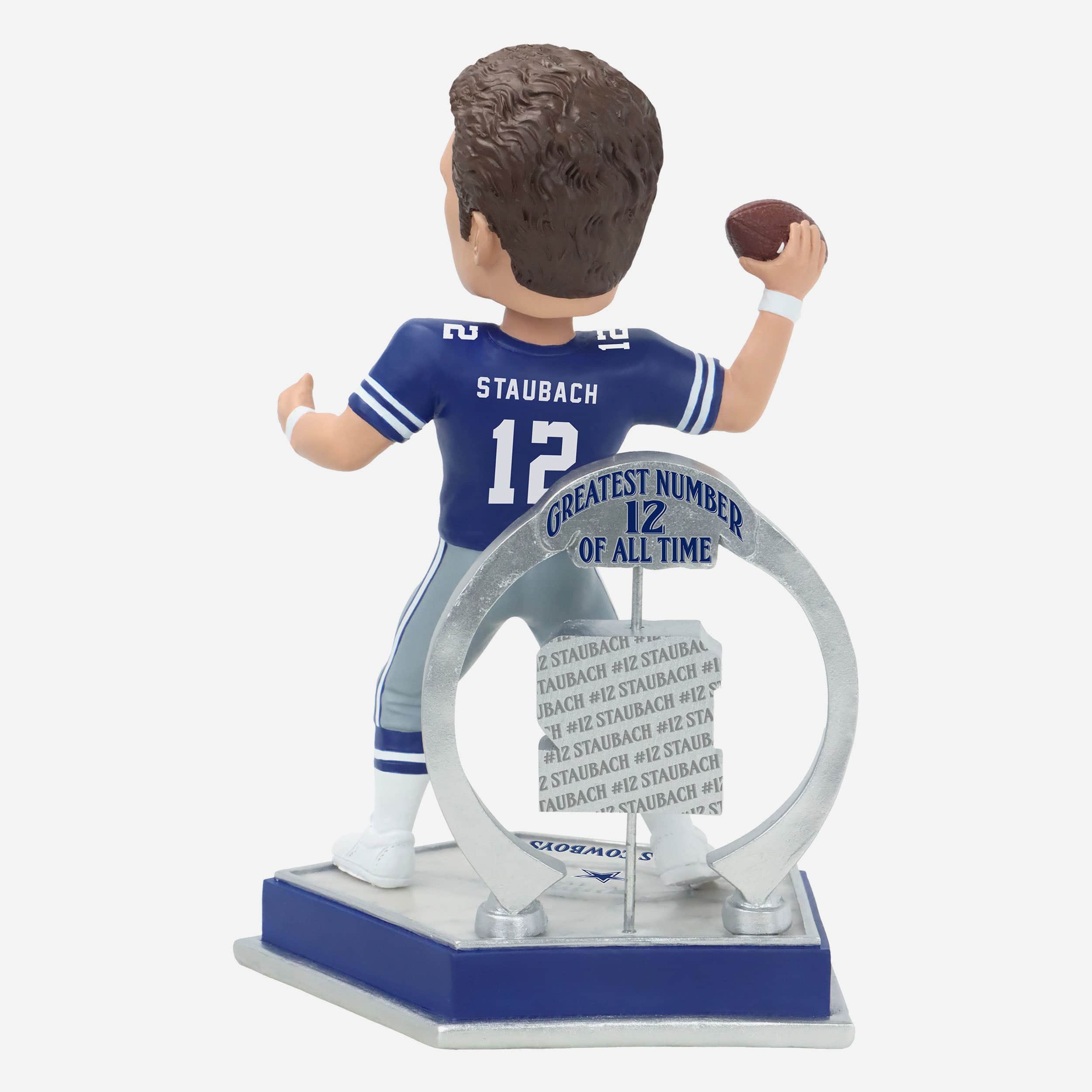 Roger Staubach Dallas Cowboys Legendary Number 12 Bobblehead - Image 5
