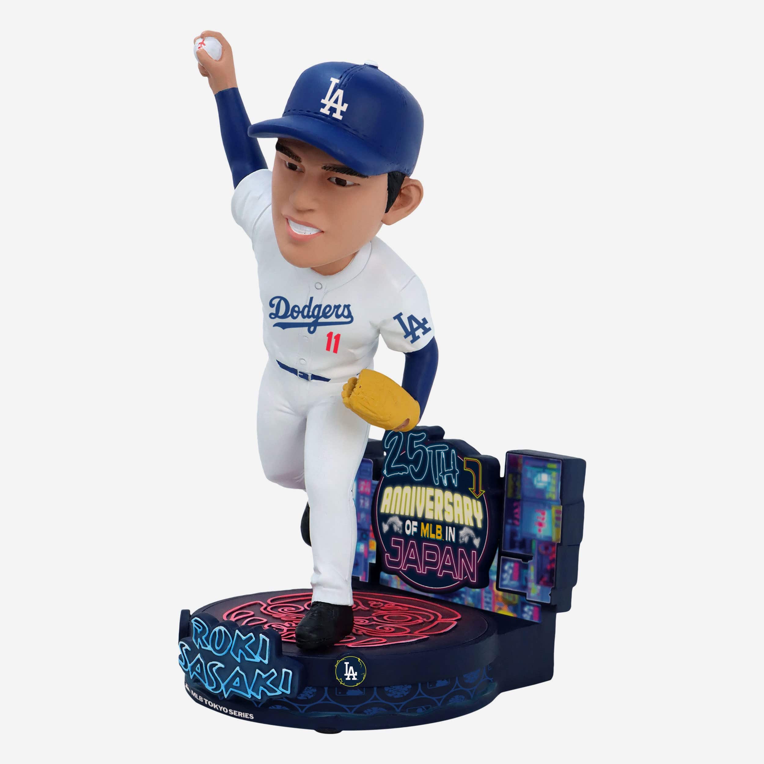 Roki Sasaki Los Angeles Dodgers 2025 MLB in Japan 25th Anniversary Bobblehead - Image 4