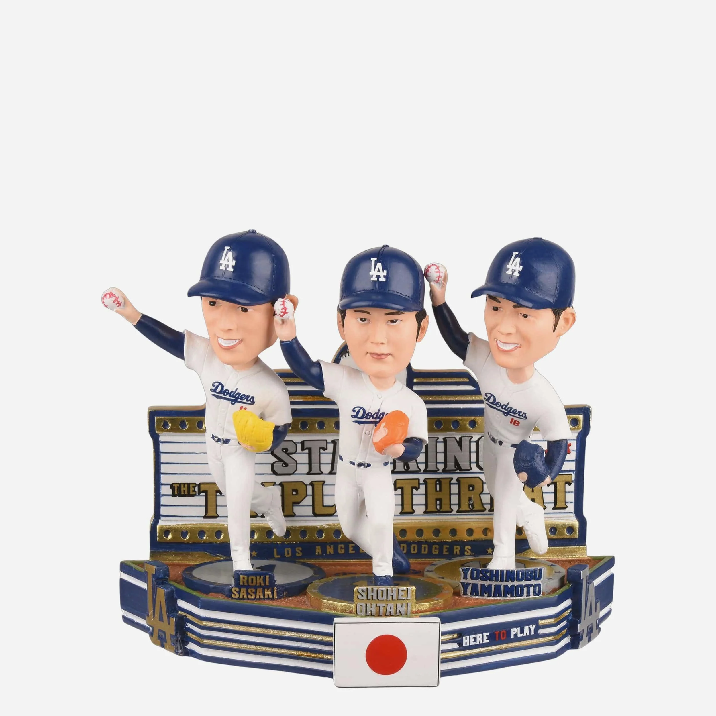 Roki Sasaki & Shohei Ohtani & Yoshinobu Yamamoto Los Angeles Dodgers Japan's Big Arms Bobblehead