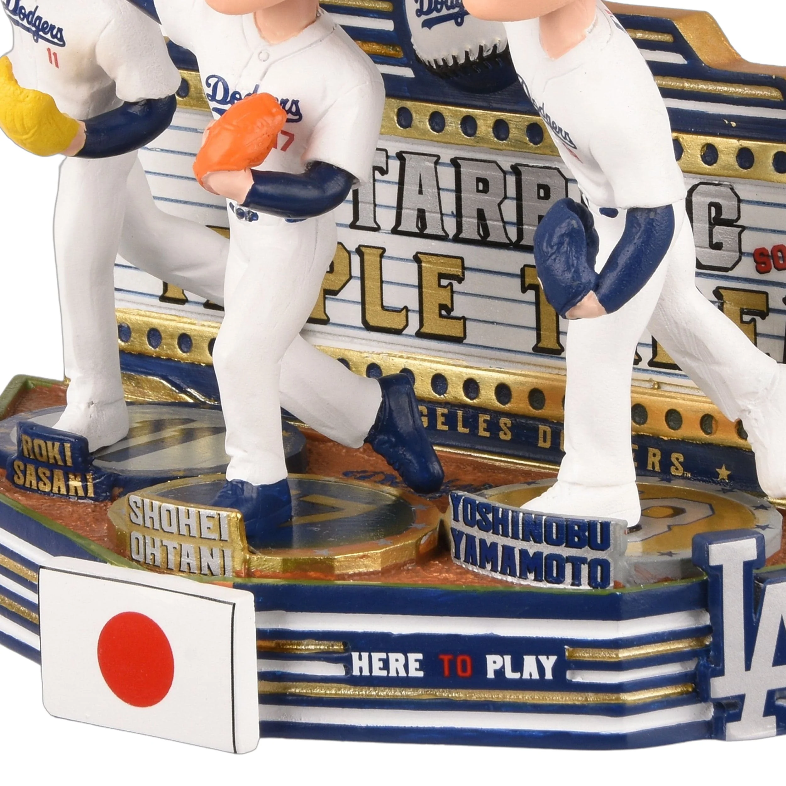 Roki Sasaki & Shohei Ohtani & Yoshinobu Yamamoto Los Angeles Dodgers Japan's Big Arms Bobblehead - Image 4