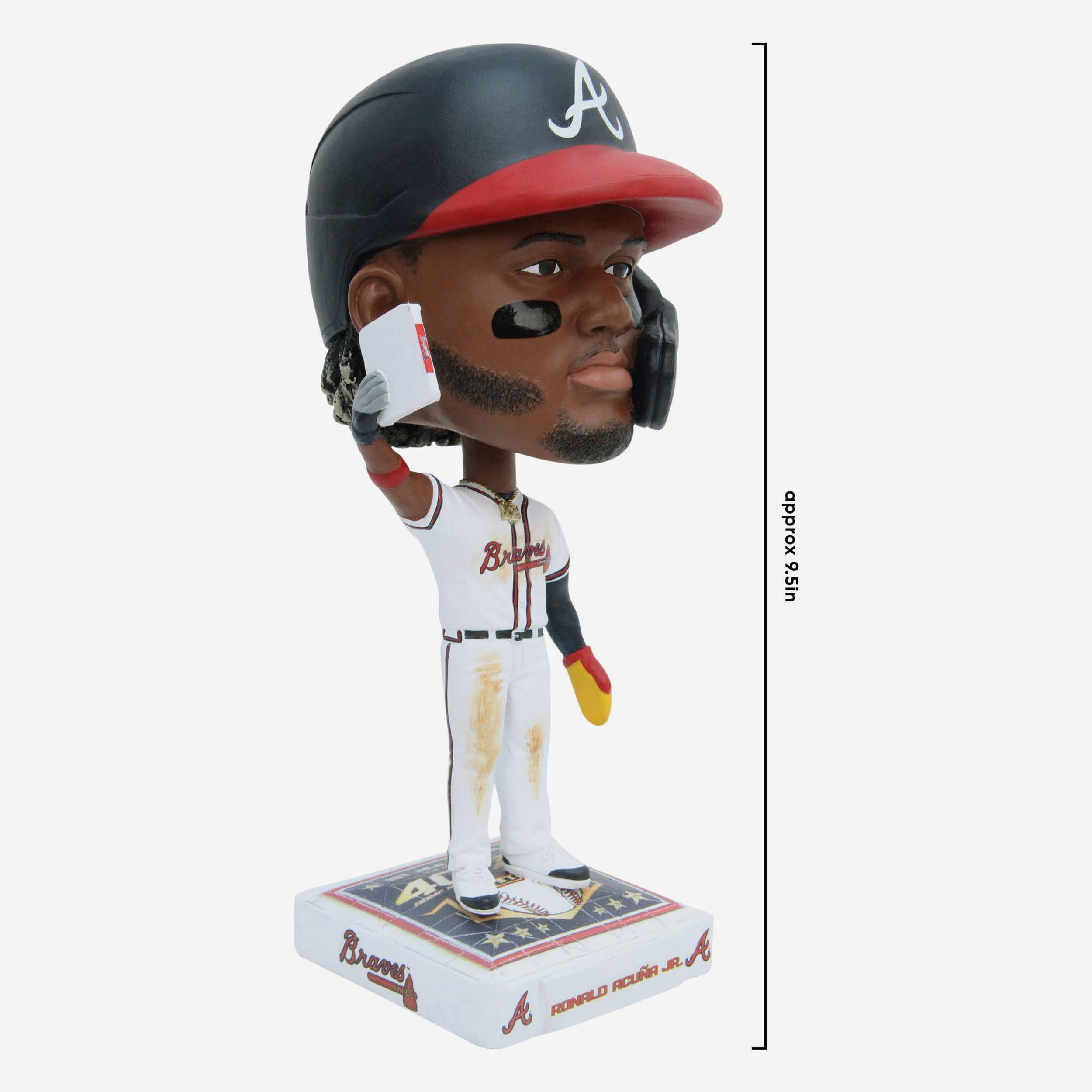 Ronald Acuna Jr Atlanta Braves 40 Home Runs & 70 Stolen Bases Bighead Bobblehead - Image 4