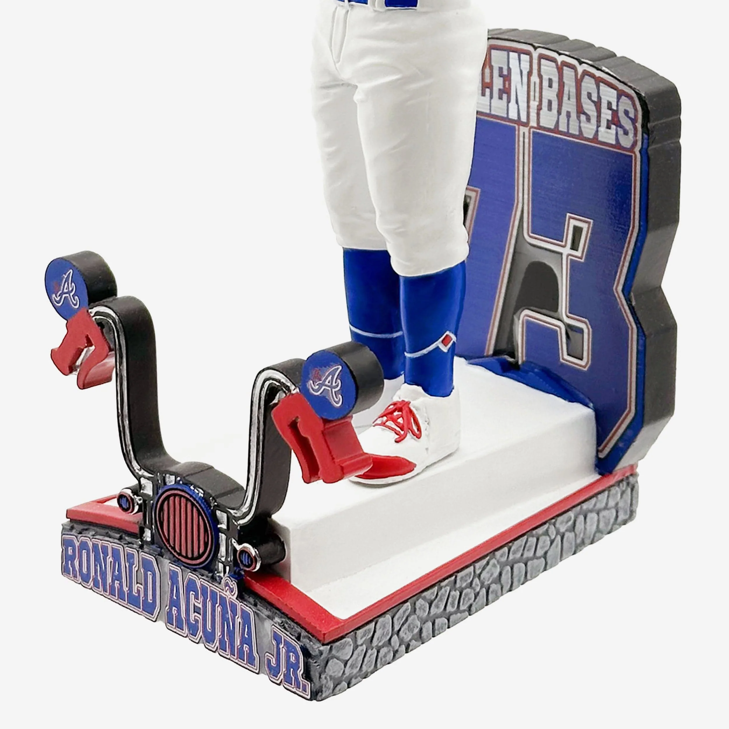 Ronald Acuna Jr Atlanta Braves Franchise Single-Season Stolen Base Record Bobblehead - Image 3