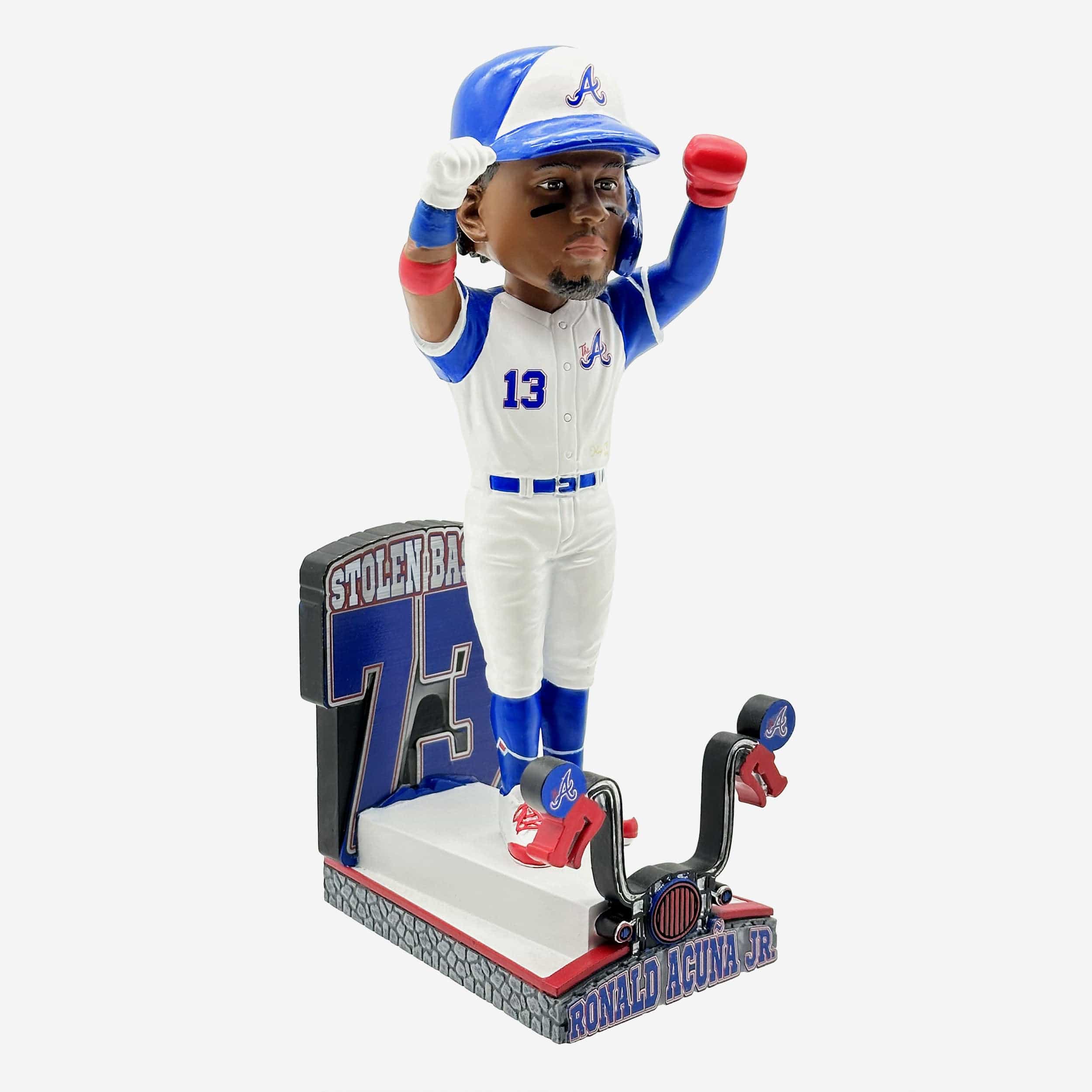 Ronald Acuna Jr Atlanta Braves Franchise Single-Season Stolen Base Record Bobblehead - Image 4