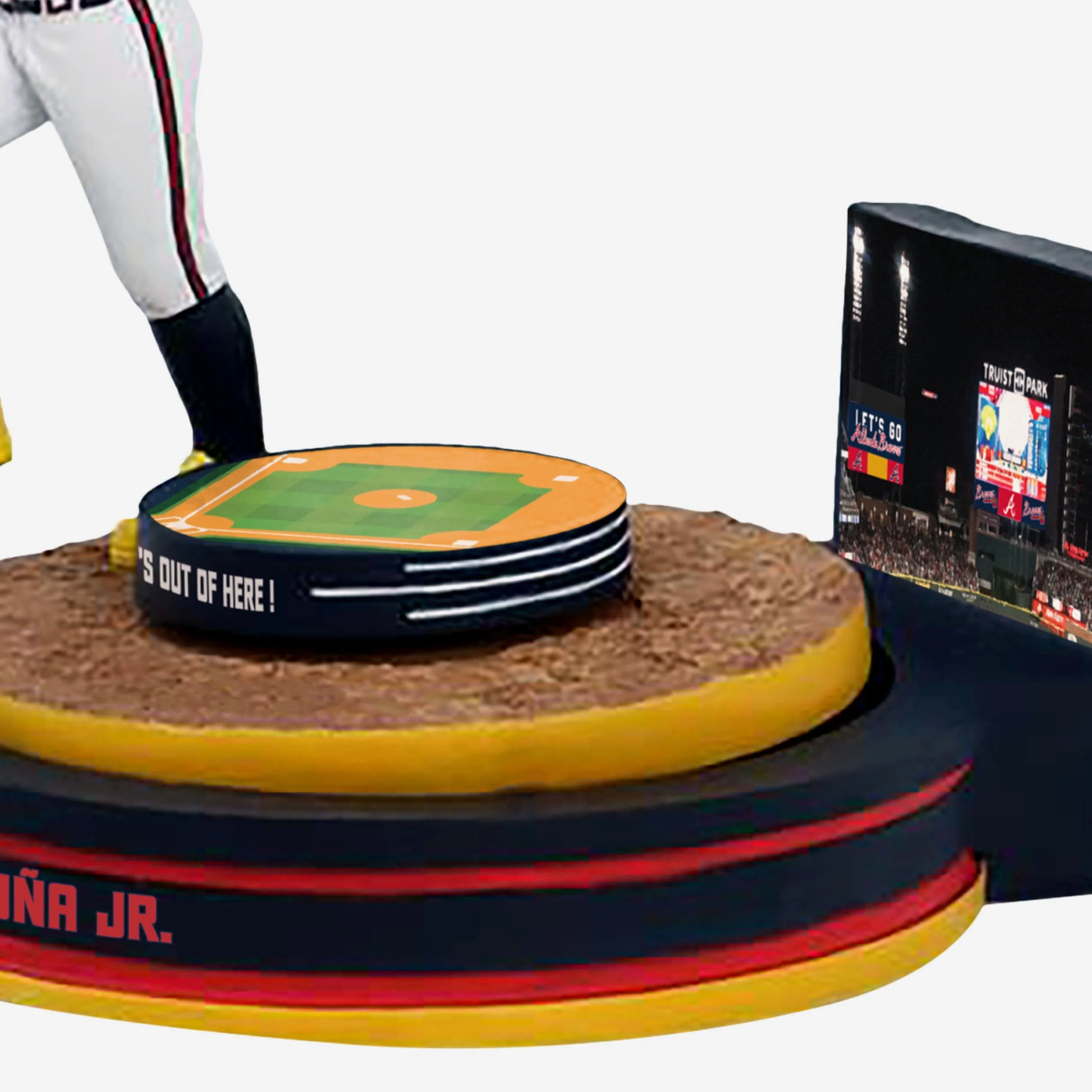Ronald Acuna Jr Atlanta Braves Home Run Spinner Mini Bobblehead Scene - Image 4