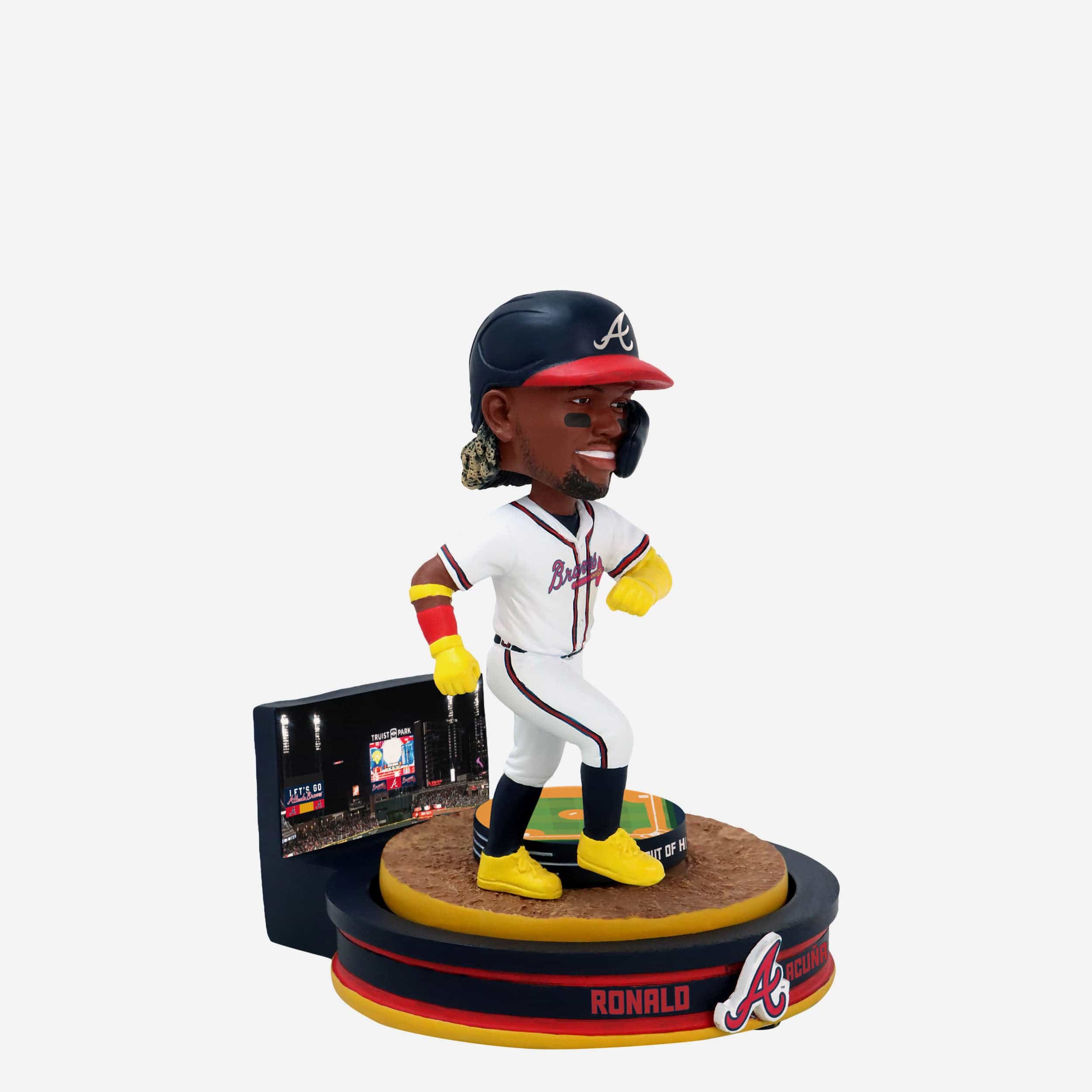 Ronald Acuna Jr Atlanta Braves Home Run Spinner Mini Bobblehead Scene - Image 5