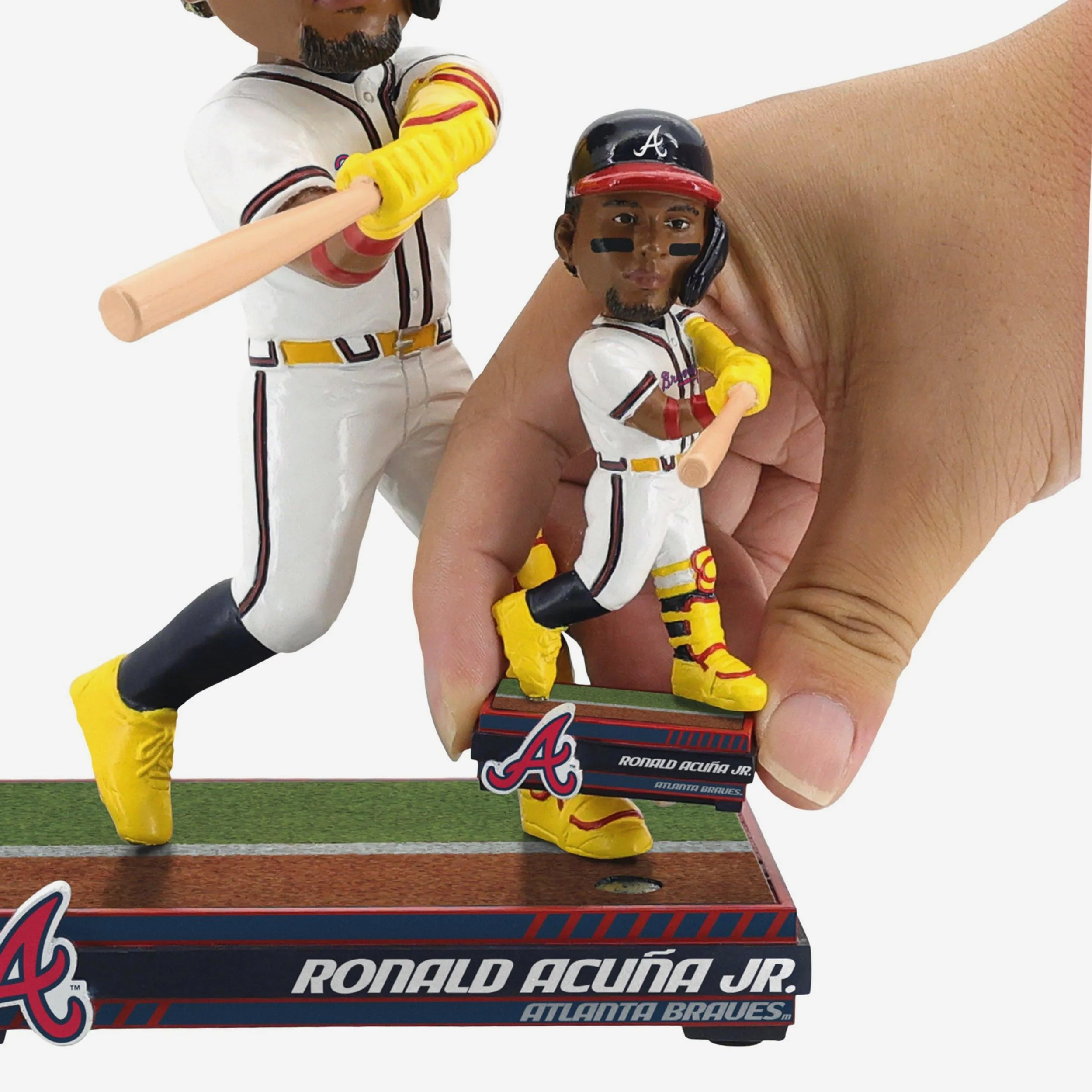 Ronald Acuna Jr Atlanta Braves Magnetized Bobble Dubblz Bobblehead - Image 3