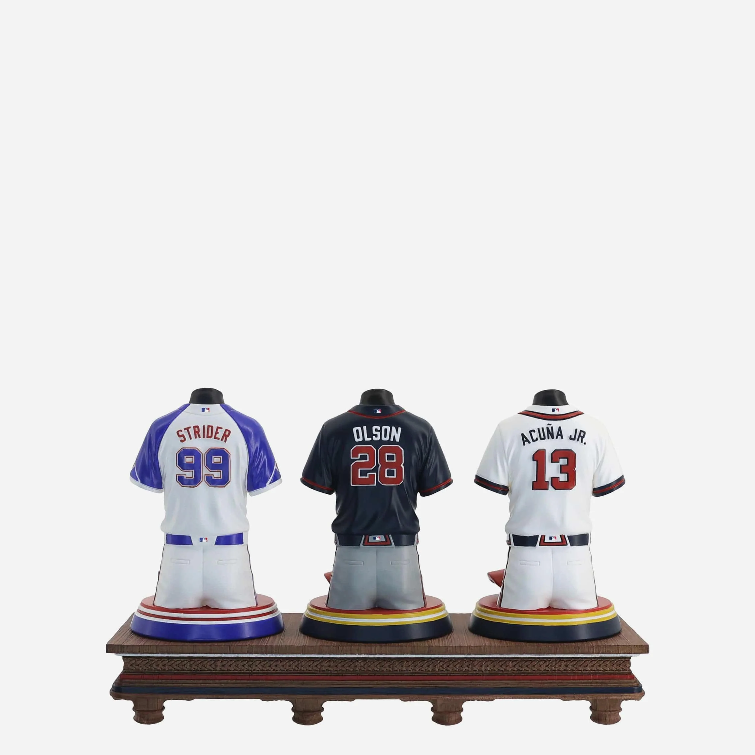 Ronald Acuna Jr & Spencer Strider & Matt Olson Atlanta Braves 2026 Jersey Bust Triple Bobblehead - Image 6