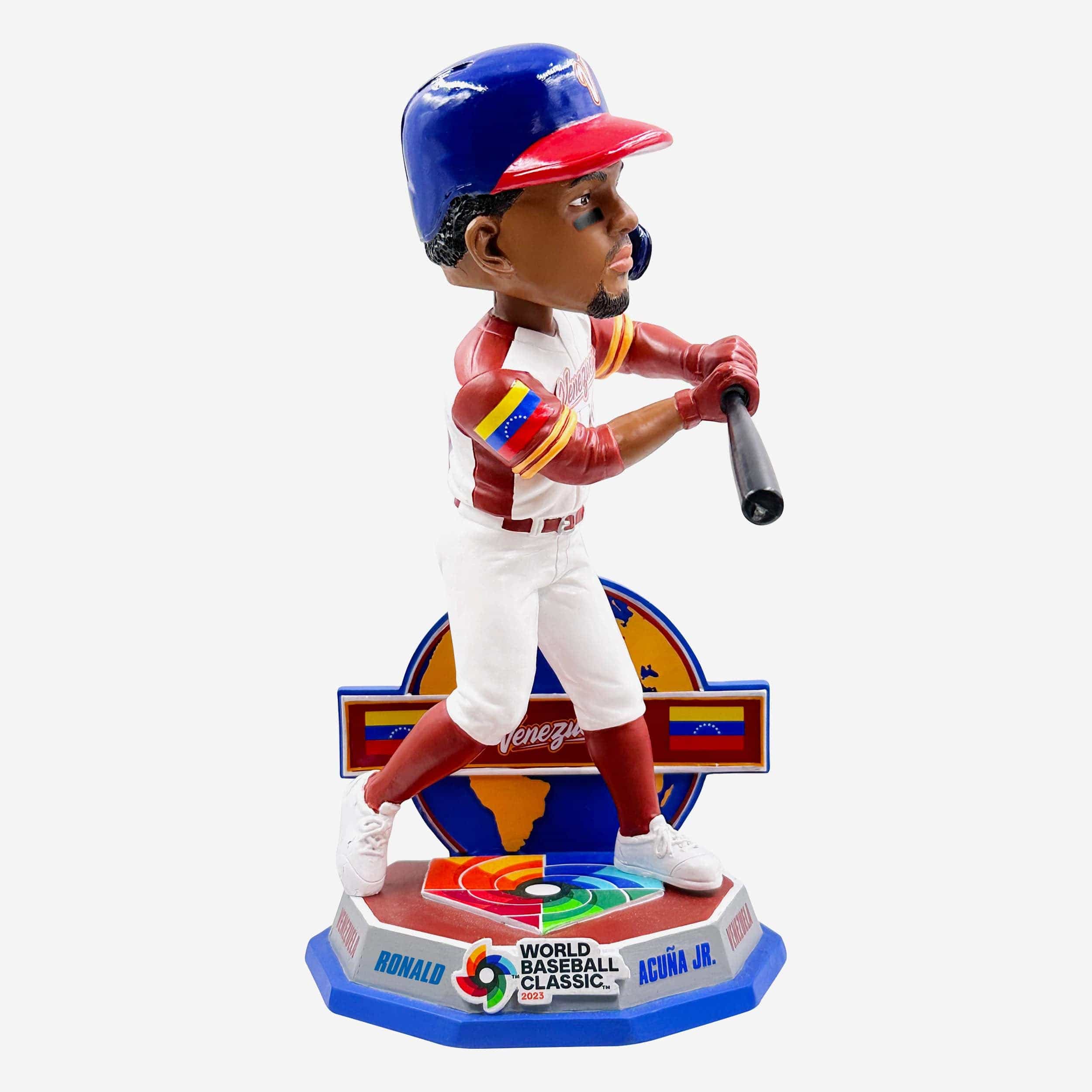 Ronald Acuna Jr Venezuela 2023 World Baseball Classic Alternate Uniform Bobblehead