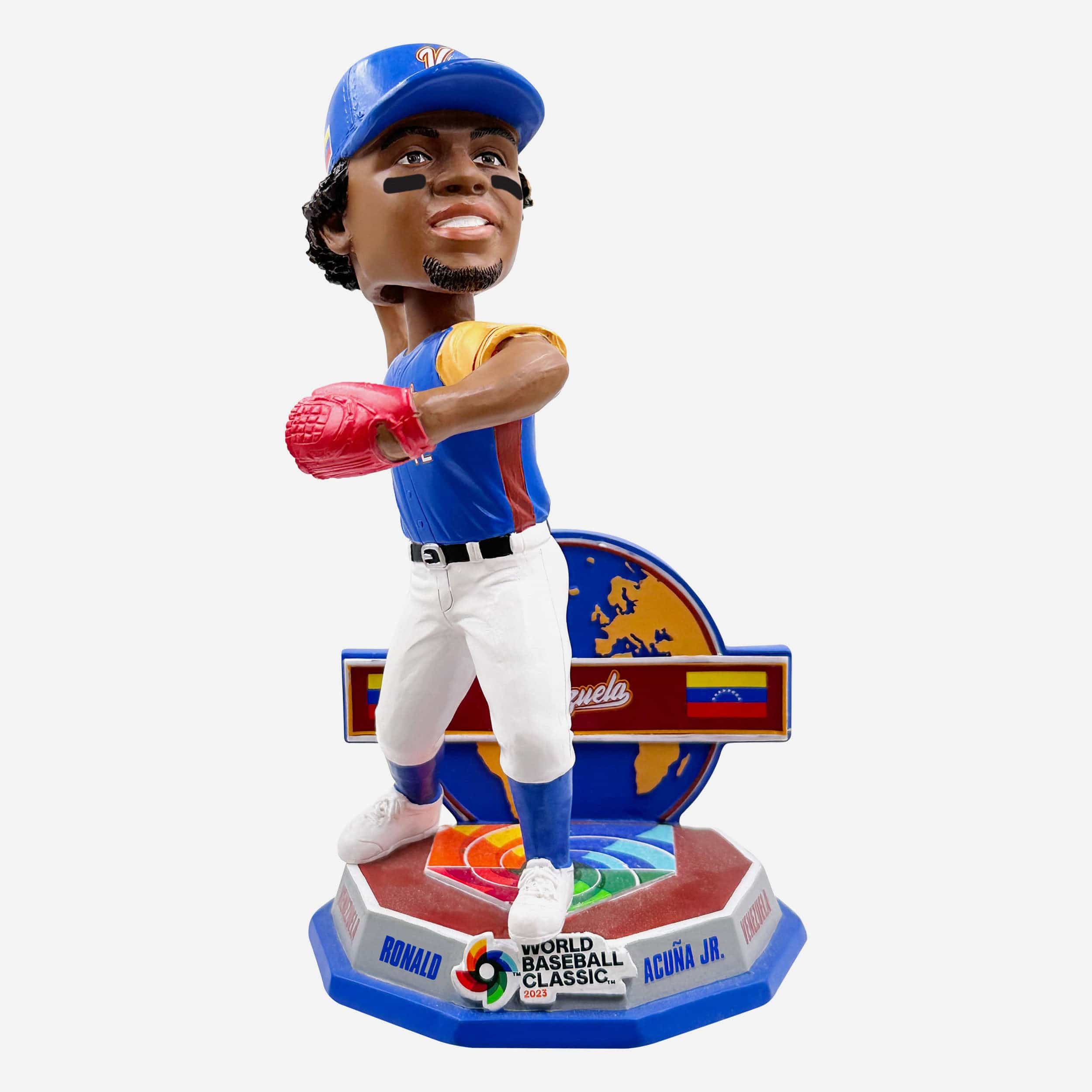 Ronald Acuna Jr Venezuela 2023 World Baseball Classic Away Uniform Bobblehead