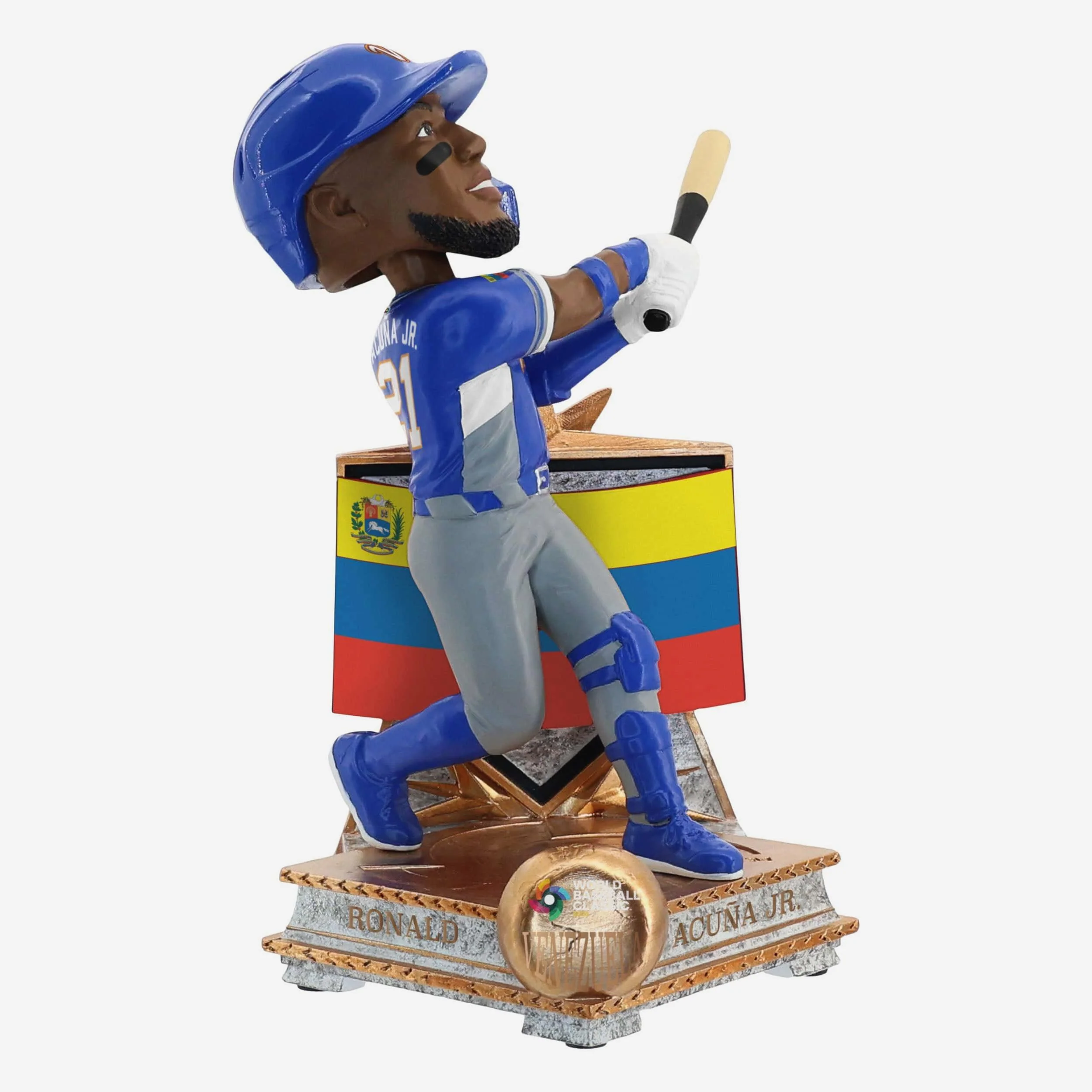 Ronald Acuna Jr Venezuela 2026 World Baseball Classic Flag Bobblehead
