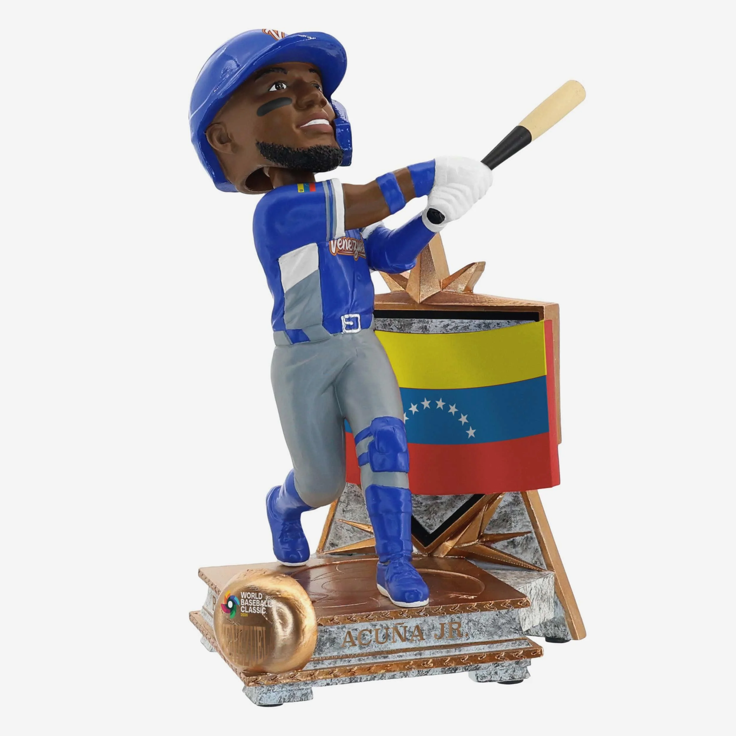 Ronald Acuna Jr Venezuela 2026 World Baseball Classic Flag Bobblehead - Image 4