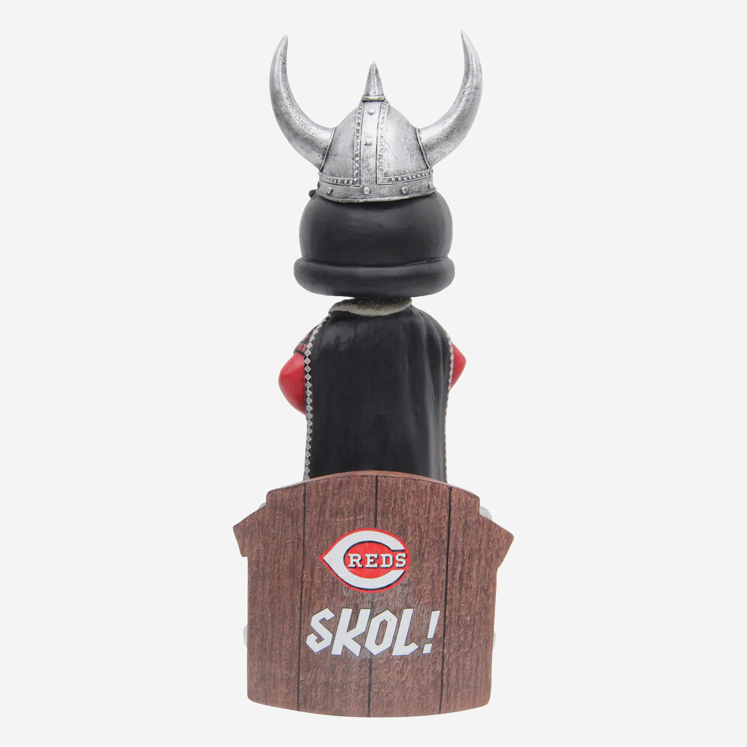 Rosie Red Cincinnati Reds City Connect Viking Hat Home Run Celebration Mascot Bobblehead - Image 5