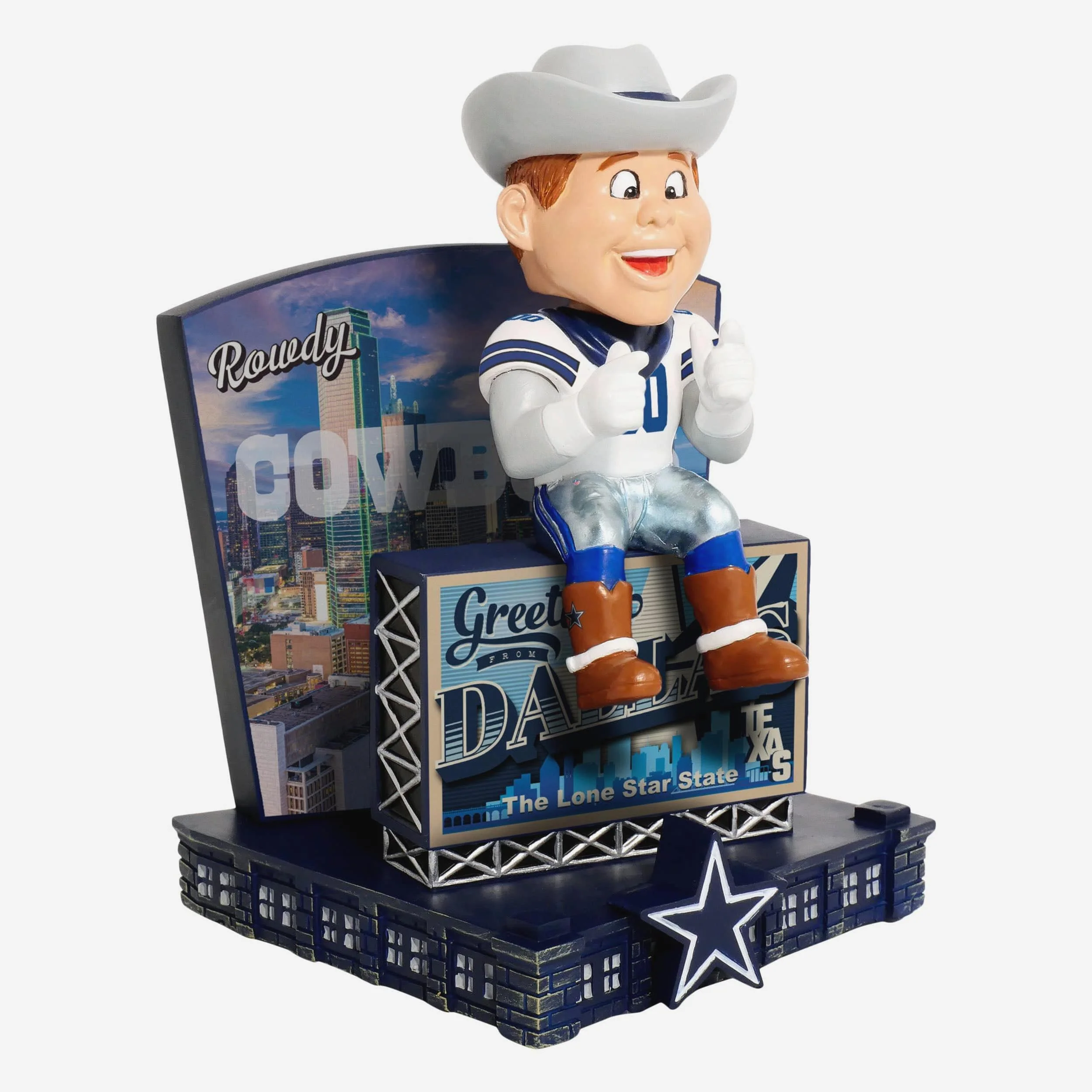 Rowdy Dallas Cowboys Greetings From Mascot Bobblehead - Image 4