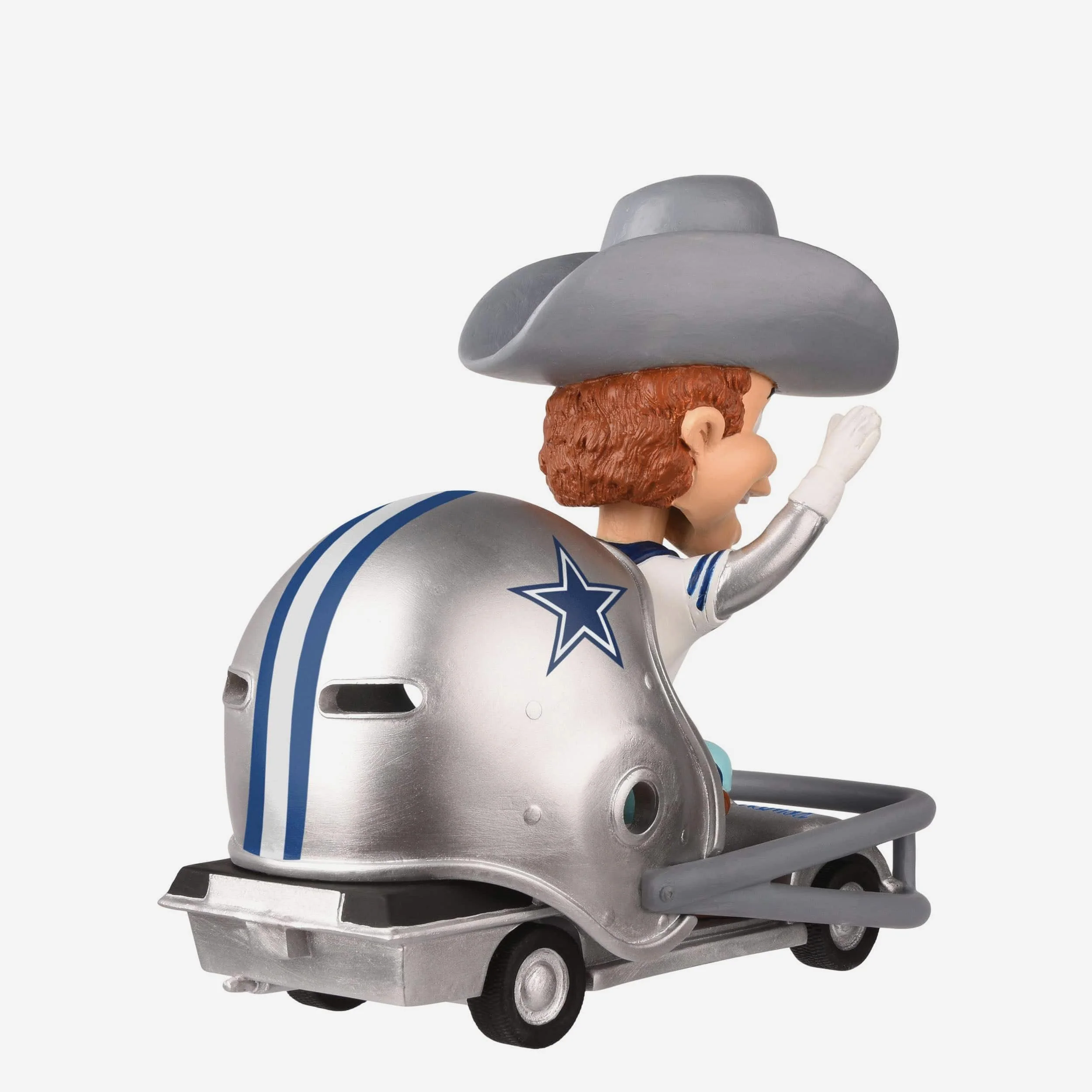 Rowdy Dallas Cowboys Helmet Cart Mascot Bobblehead - Image 6