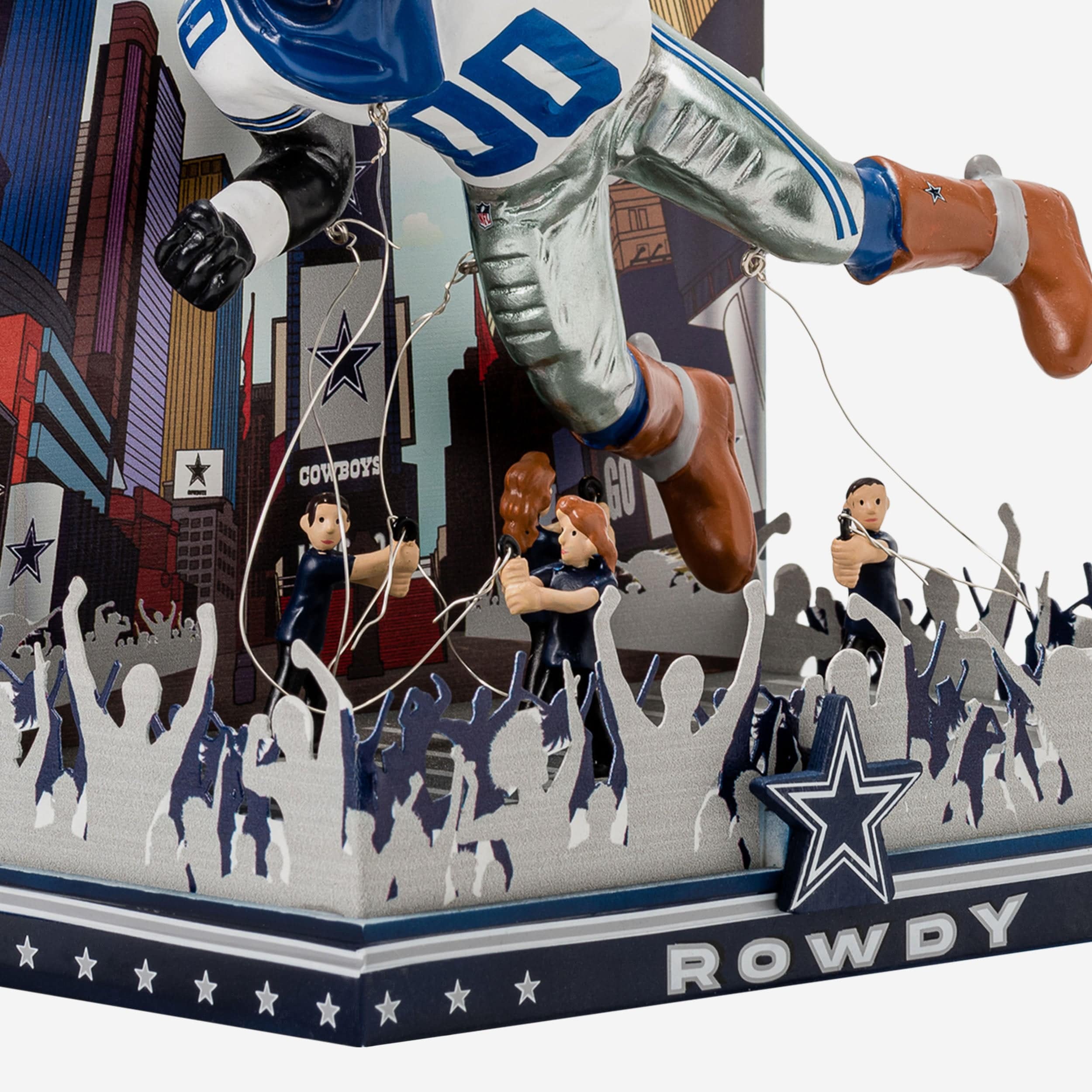 Rowdy Dallas Cowboys Thanksgiving Mascot Bobblehead - Image 3