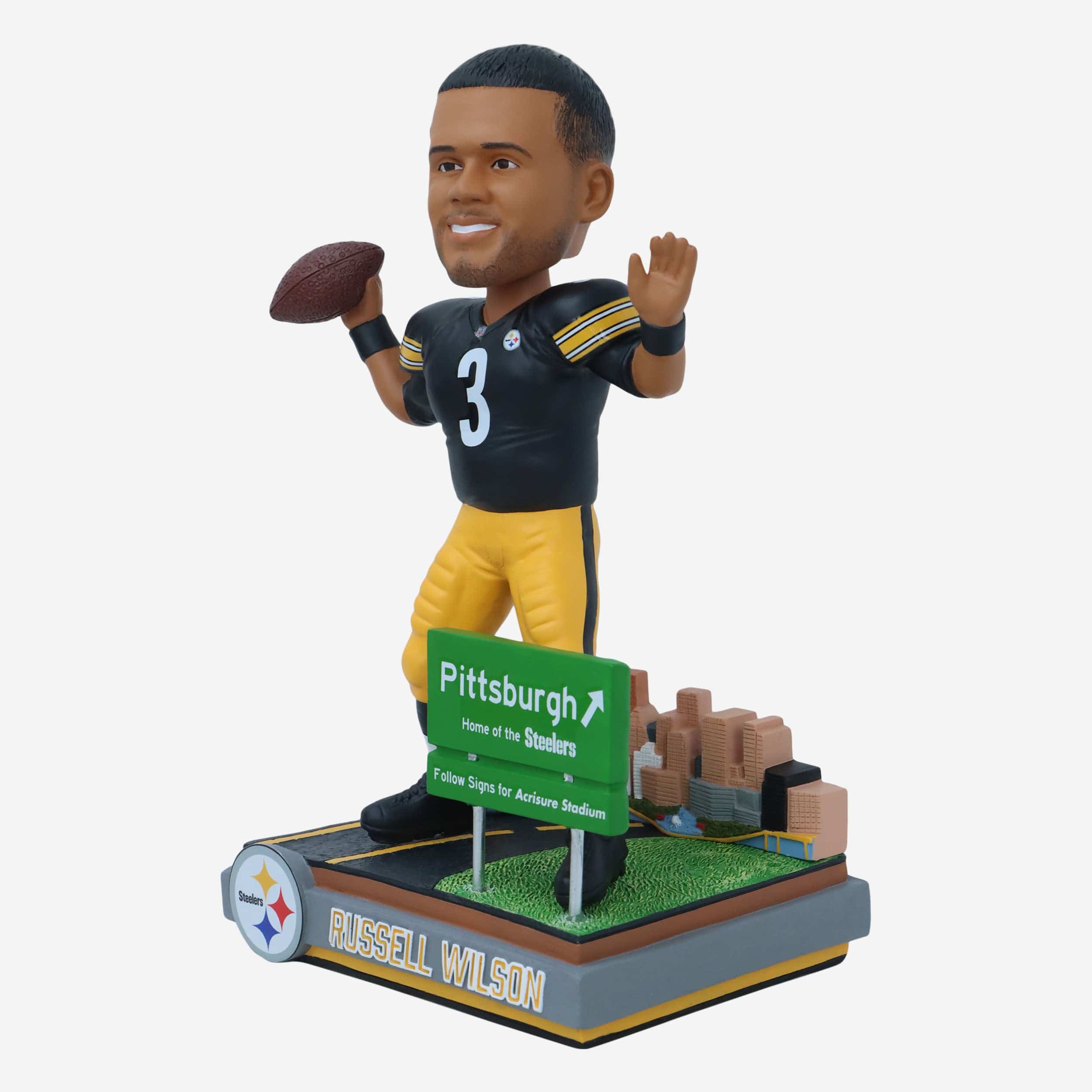 Russel Wilson Pittsburgh Steelers Next Stop Bobblehead - Image 4