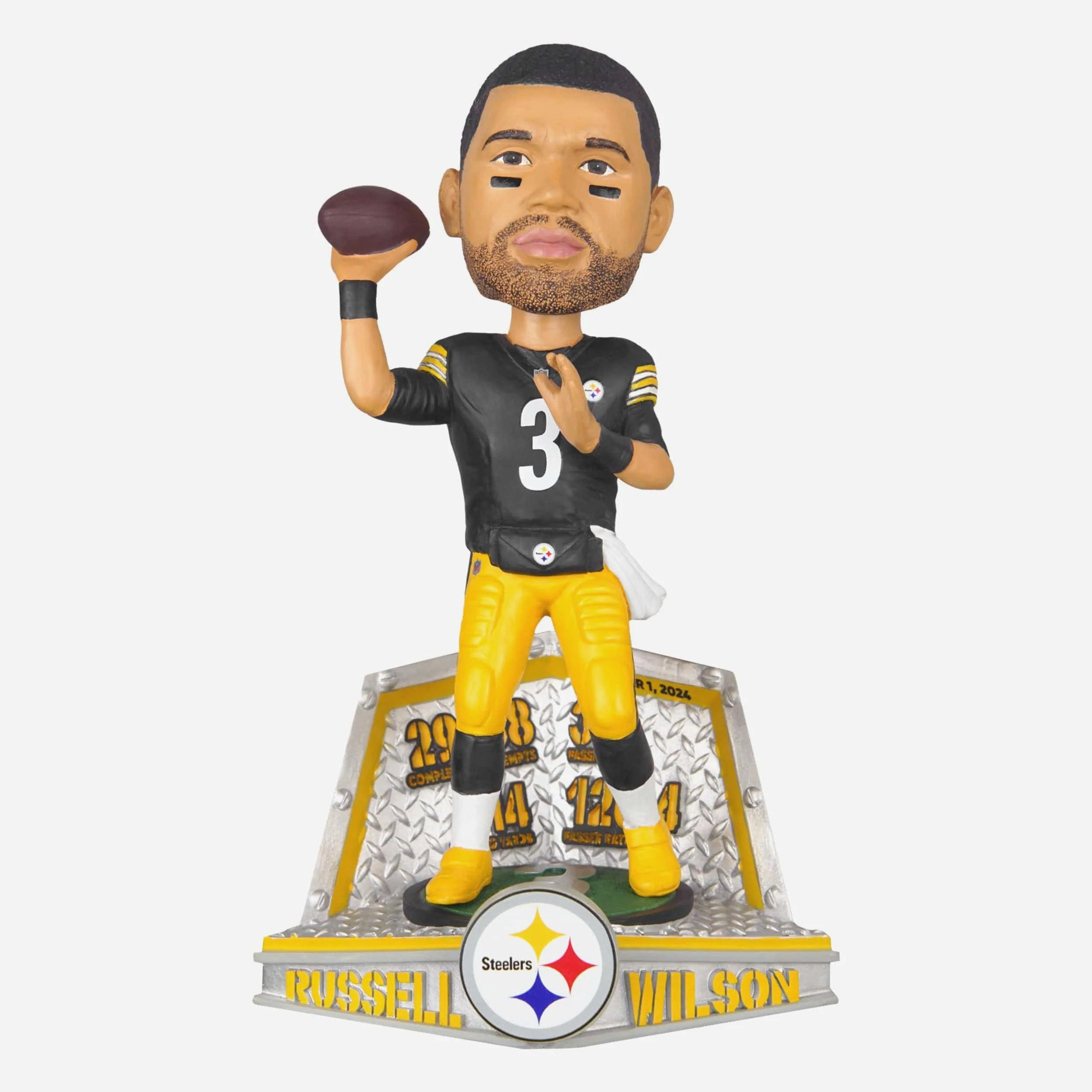 Russell Wilson Pittsburgh Steelers Gamebreaker Bobblehead