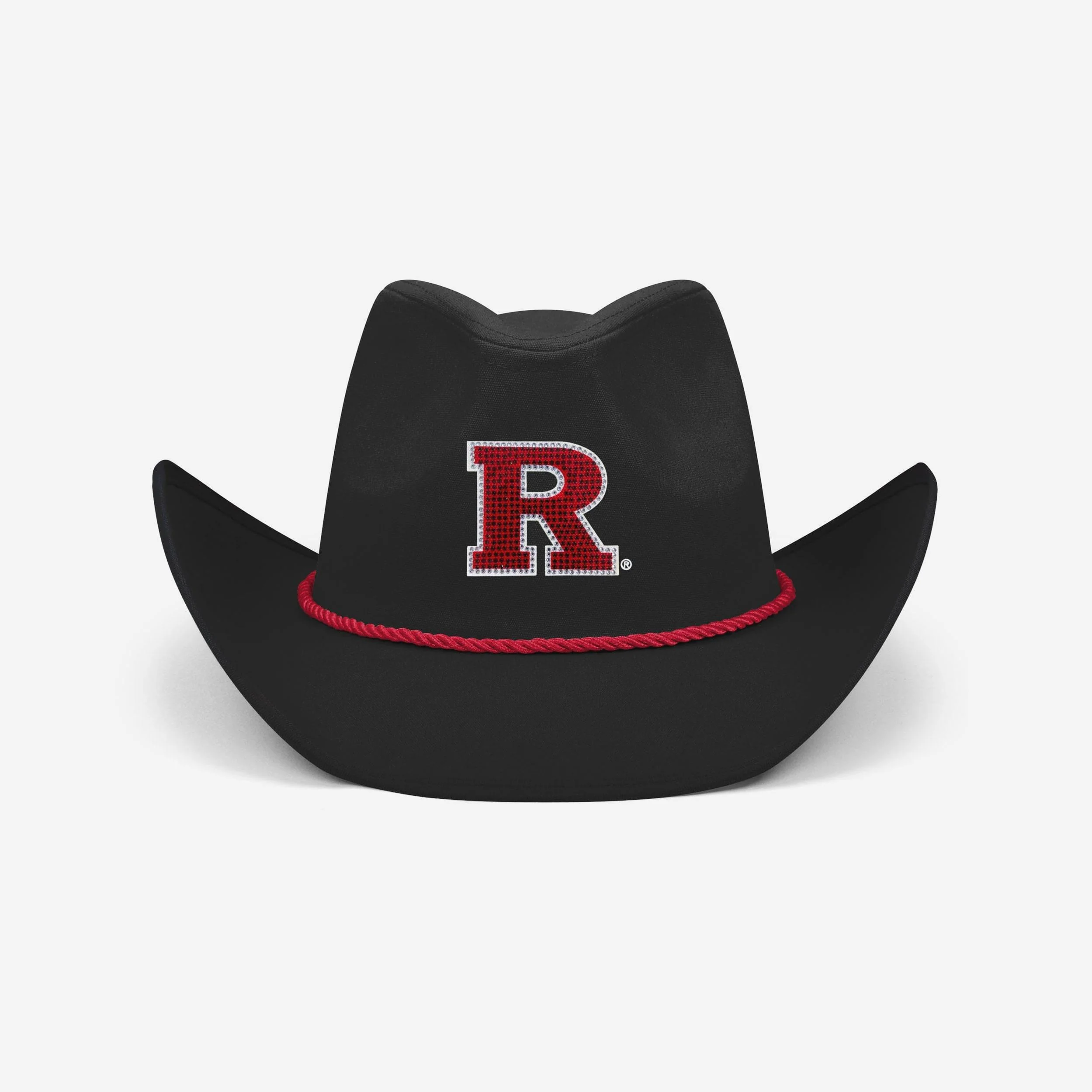Rutgers Scarlet Knights Black Rhinestone Logo Cowboy Hat - Image 3