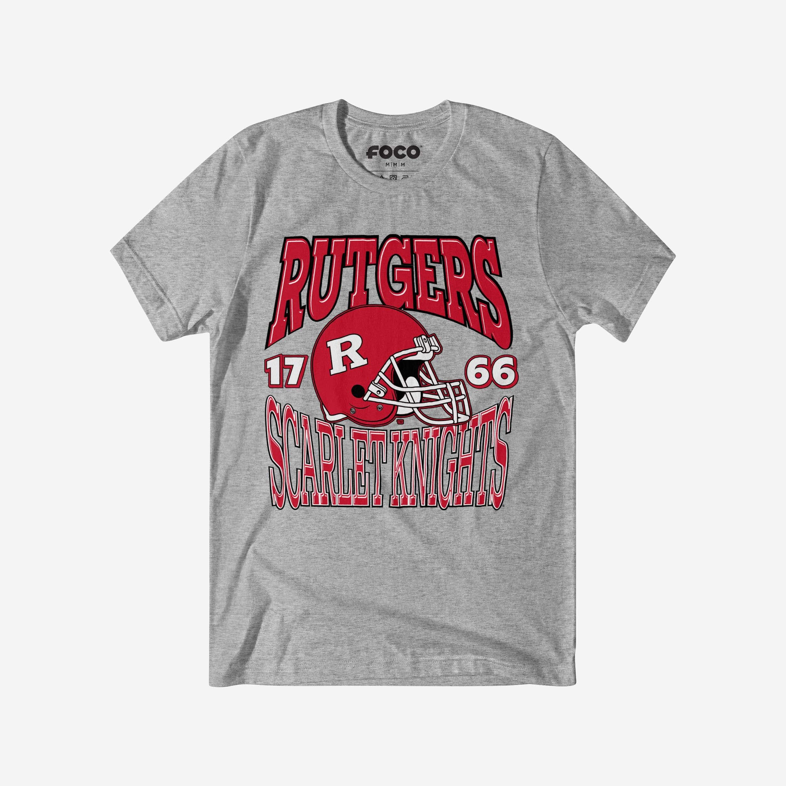 Rutgers Scarlet Knights Classic Team Helmet T-Shirt