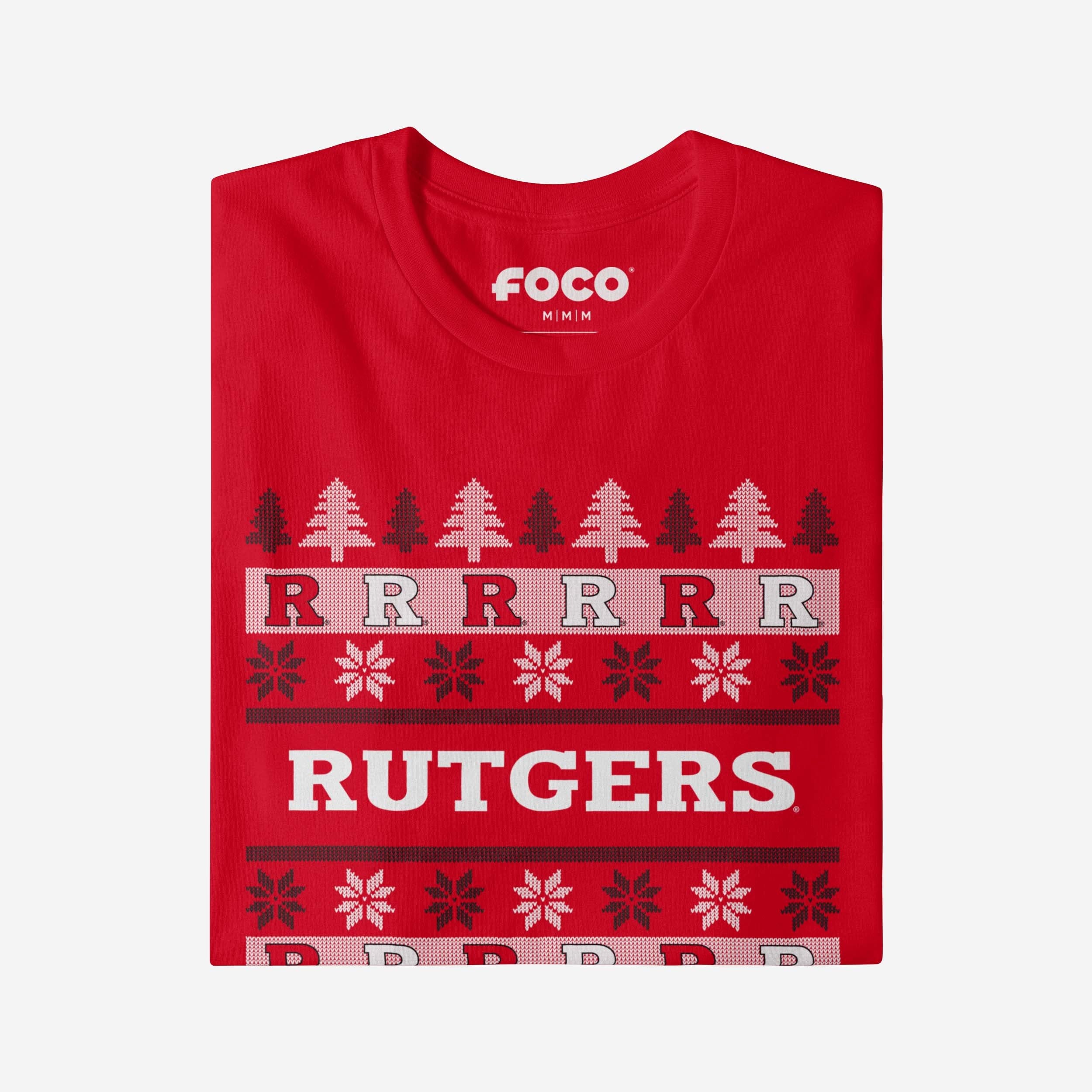 Rutgers Scarlet Knights Holiday Sweater T-Shirt - Image 4