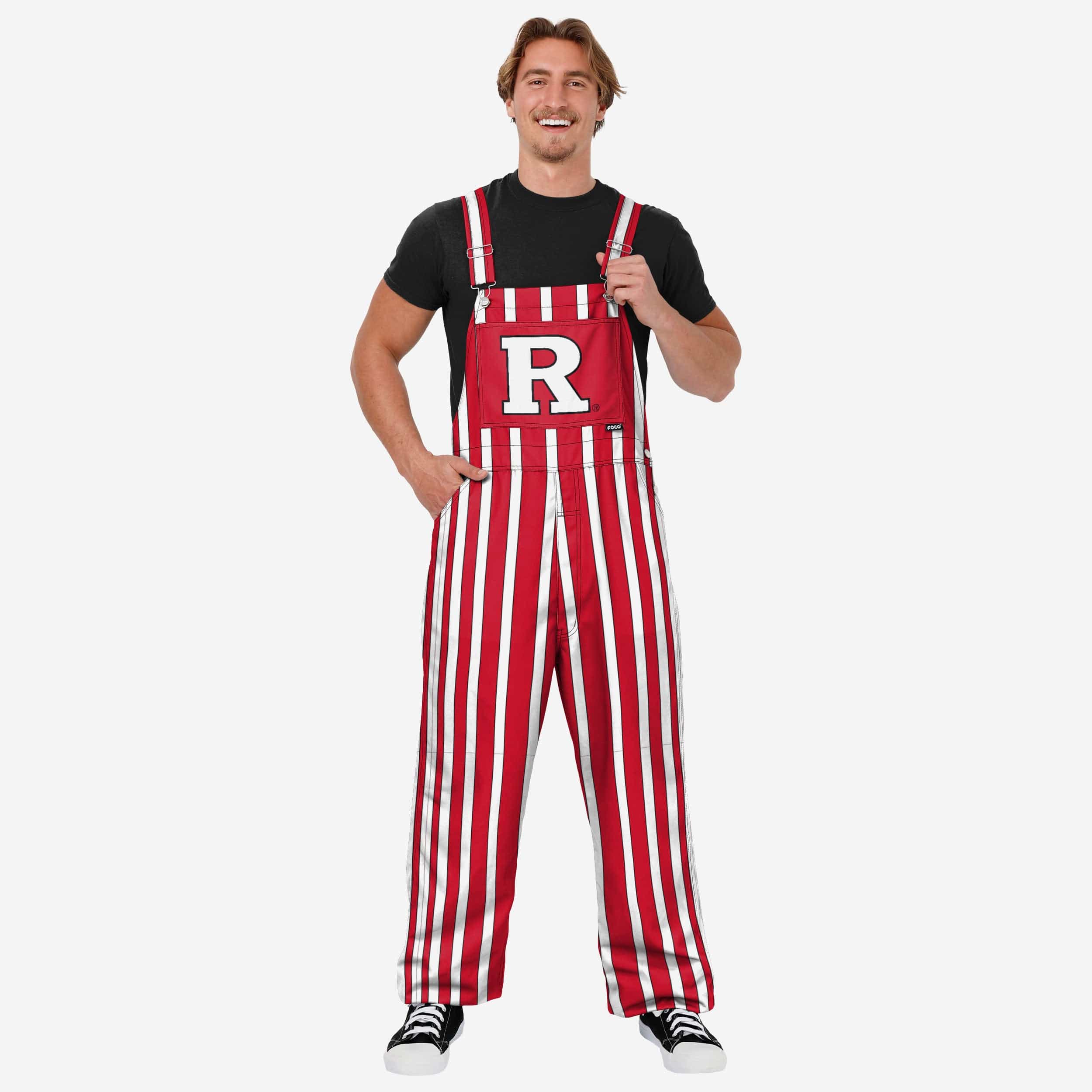 Rutgers Scarlet Knights Mens Sideline Spirit Bib Overalls