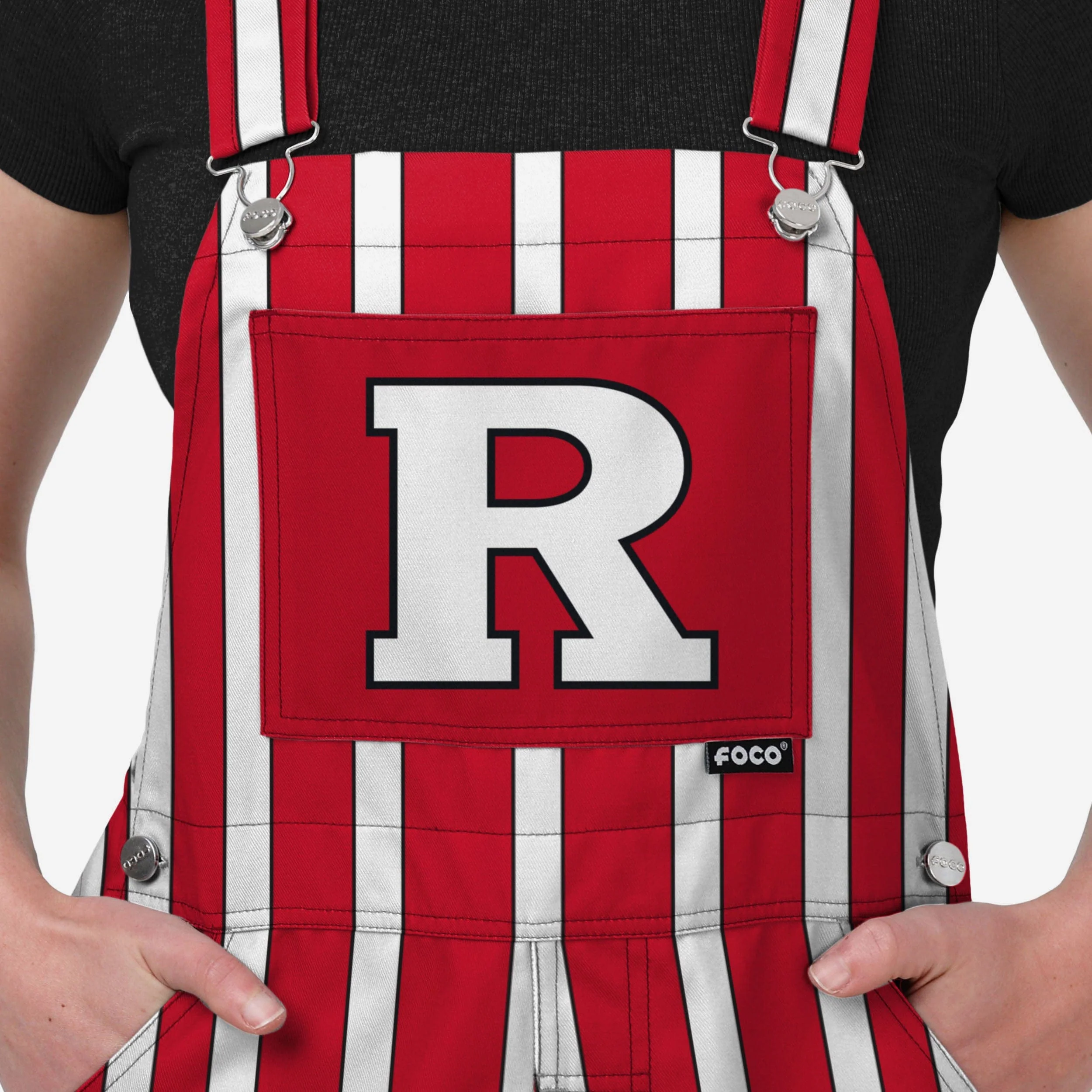 Rutgers Scarlet Knights Womens Sideline Spirit Bib Overalls - Image 4