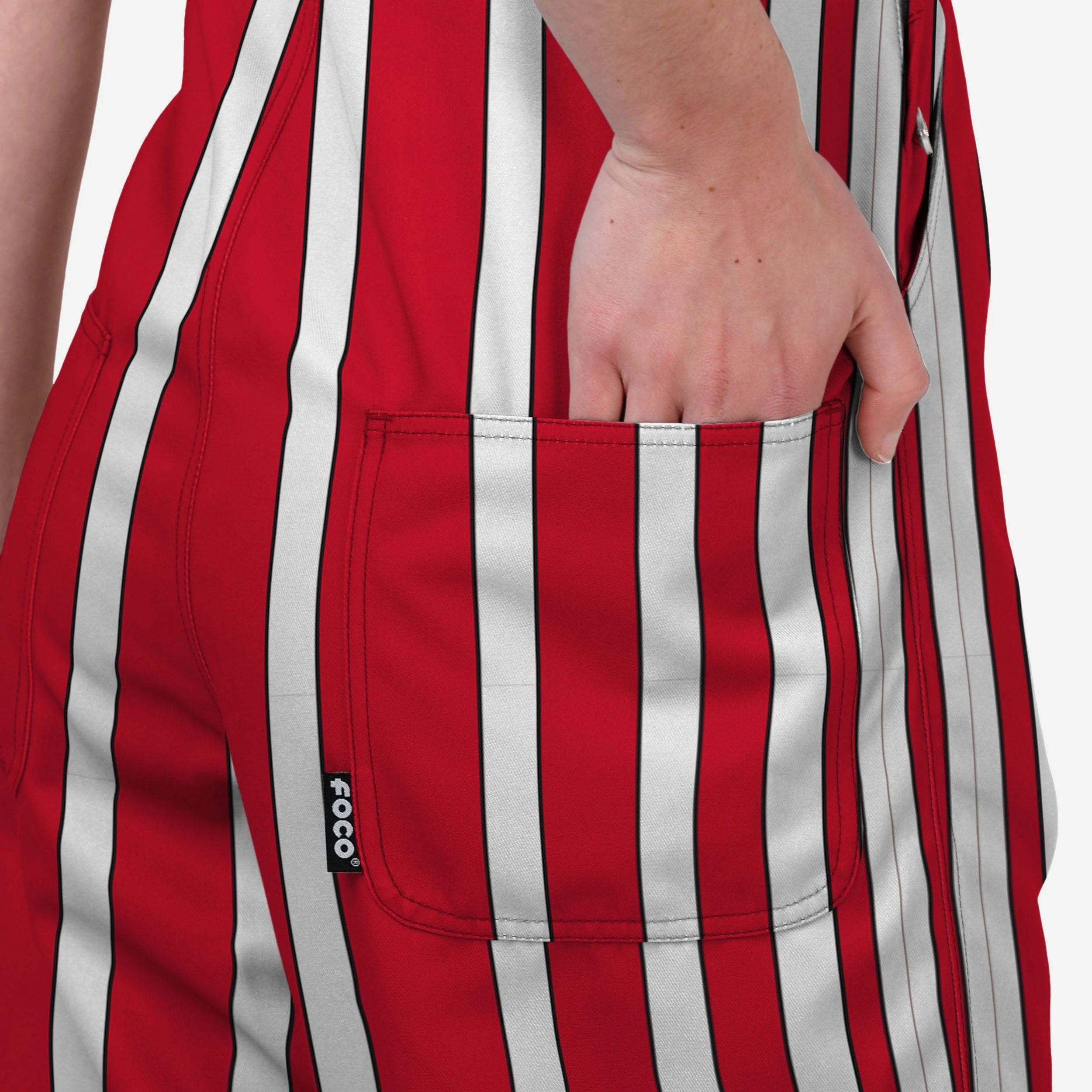 Rutgers Scarlet Knights Womens Sideline Spirit Bib Overalls - Image 6