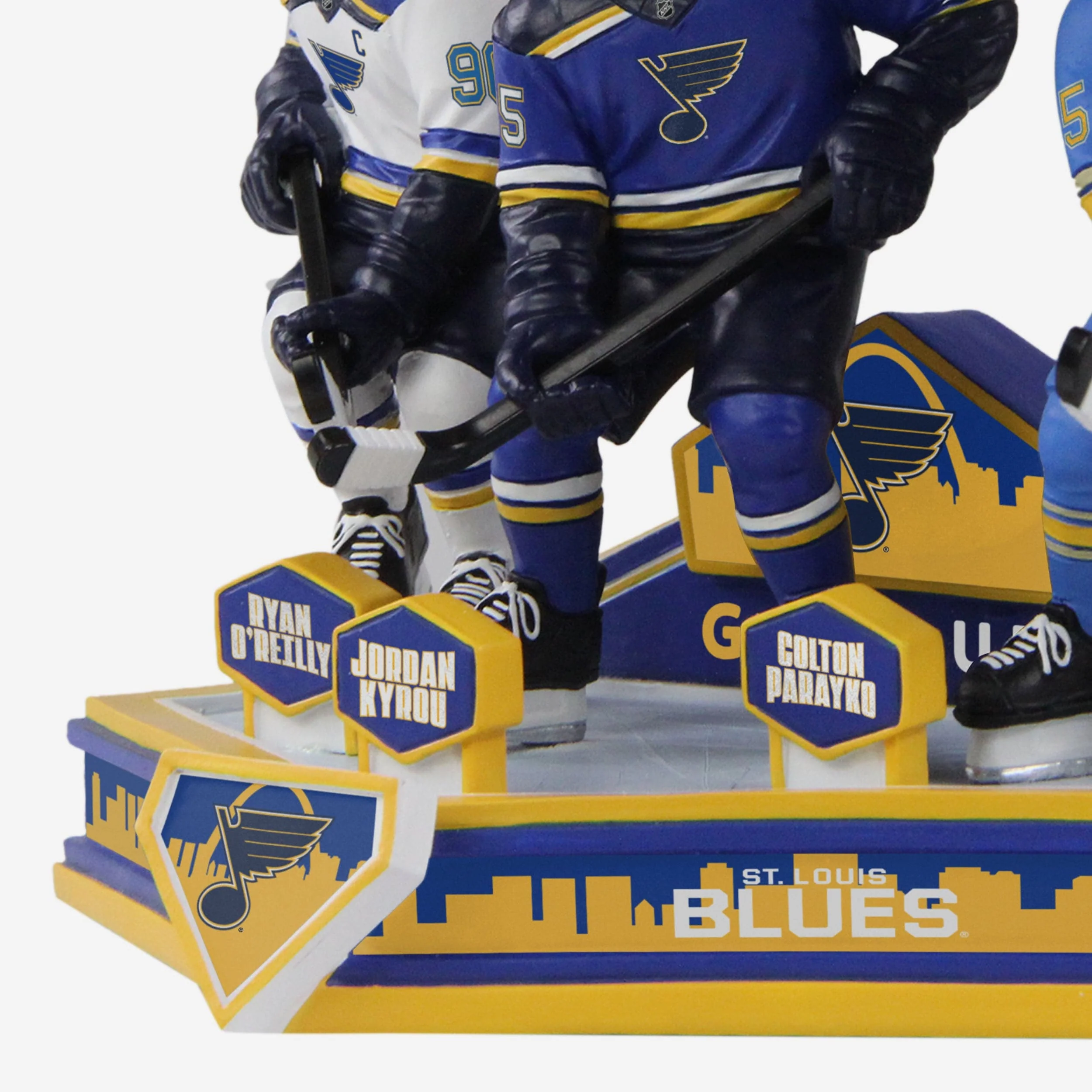 Ryan O'Reilly & Jordan Kyrou & Colton Parayko St Louis Blues Triple Bobblehead - Image 5