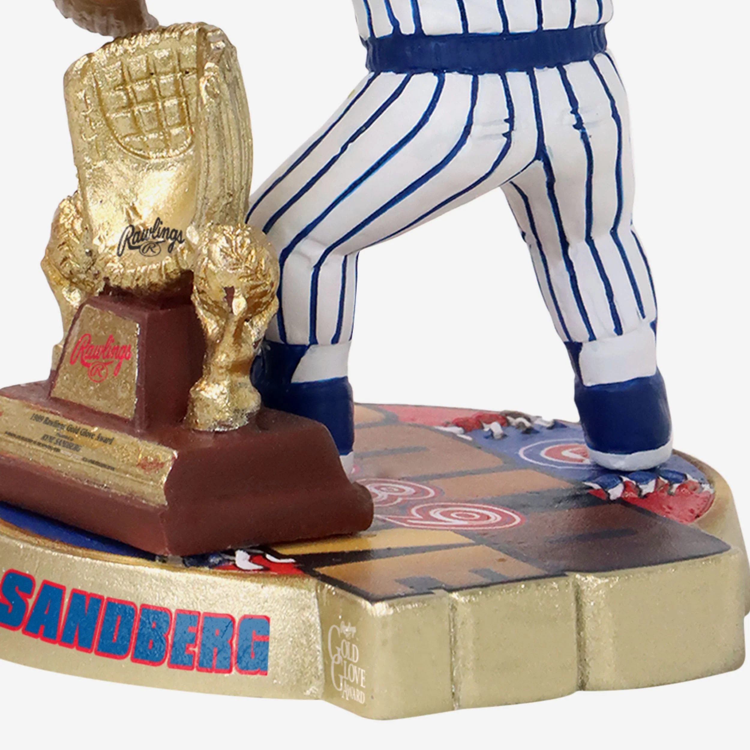 Ryne Sandberg Chicago Cubs 1989 Gold Glove Mini Bighead Bobblehead - Image 3