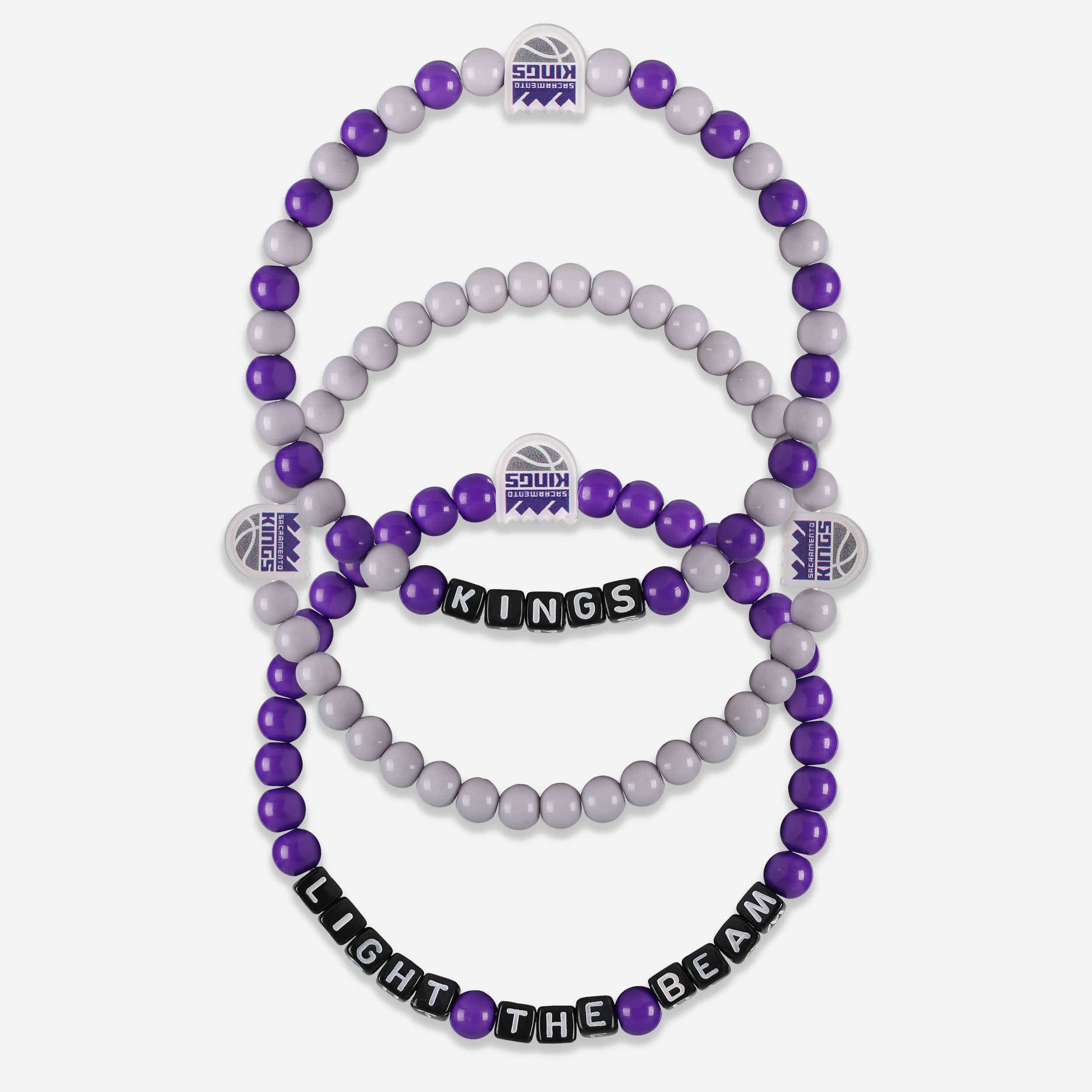 Sacramento Kings 3 Pack Beaded Friendship Bracelet