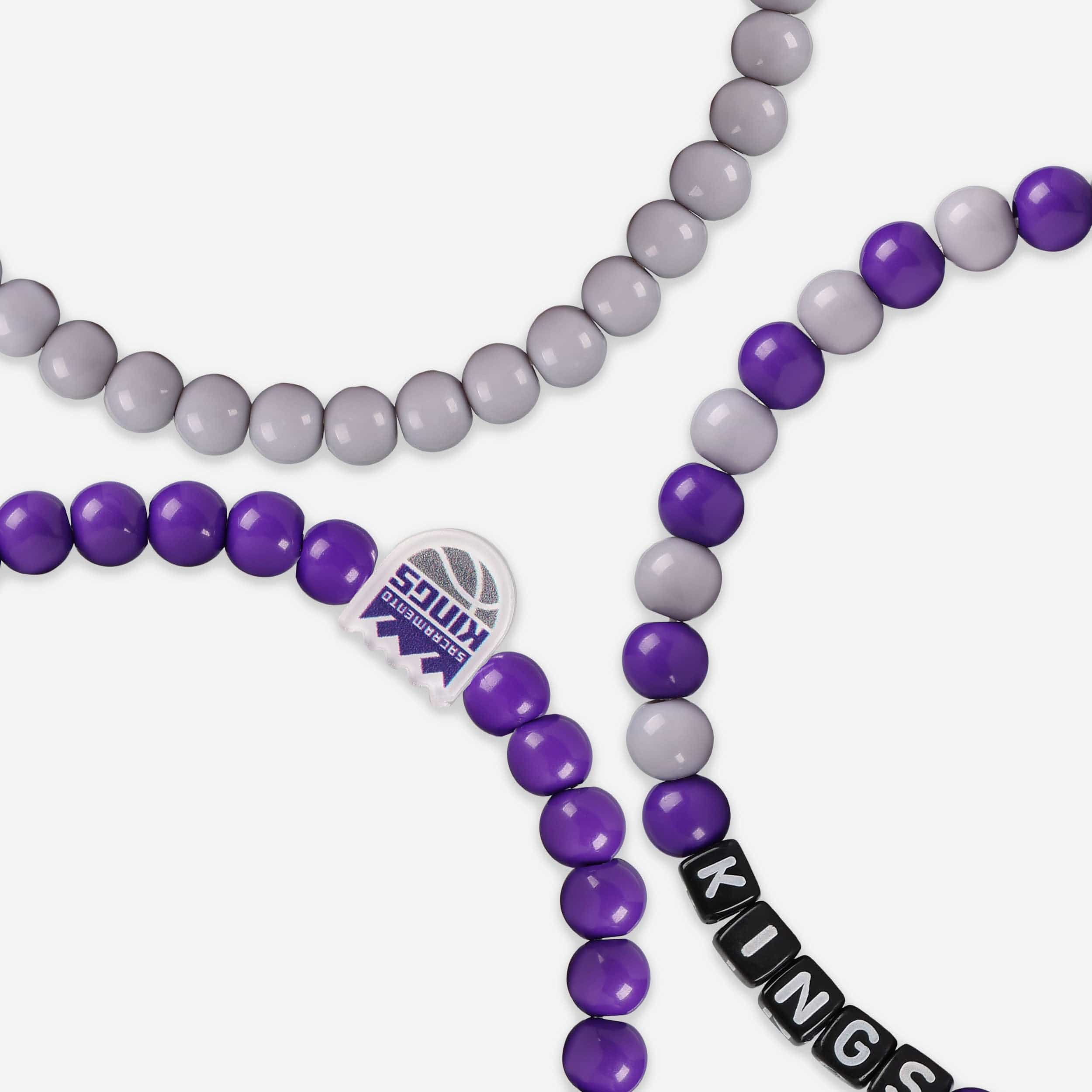 Sacramento Kings 3 Pack Beaded Friendship Bracelet - Image 2