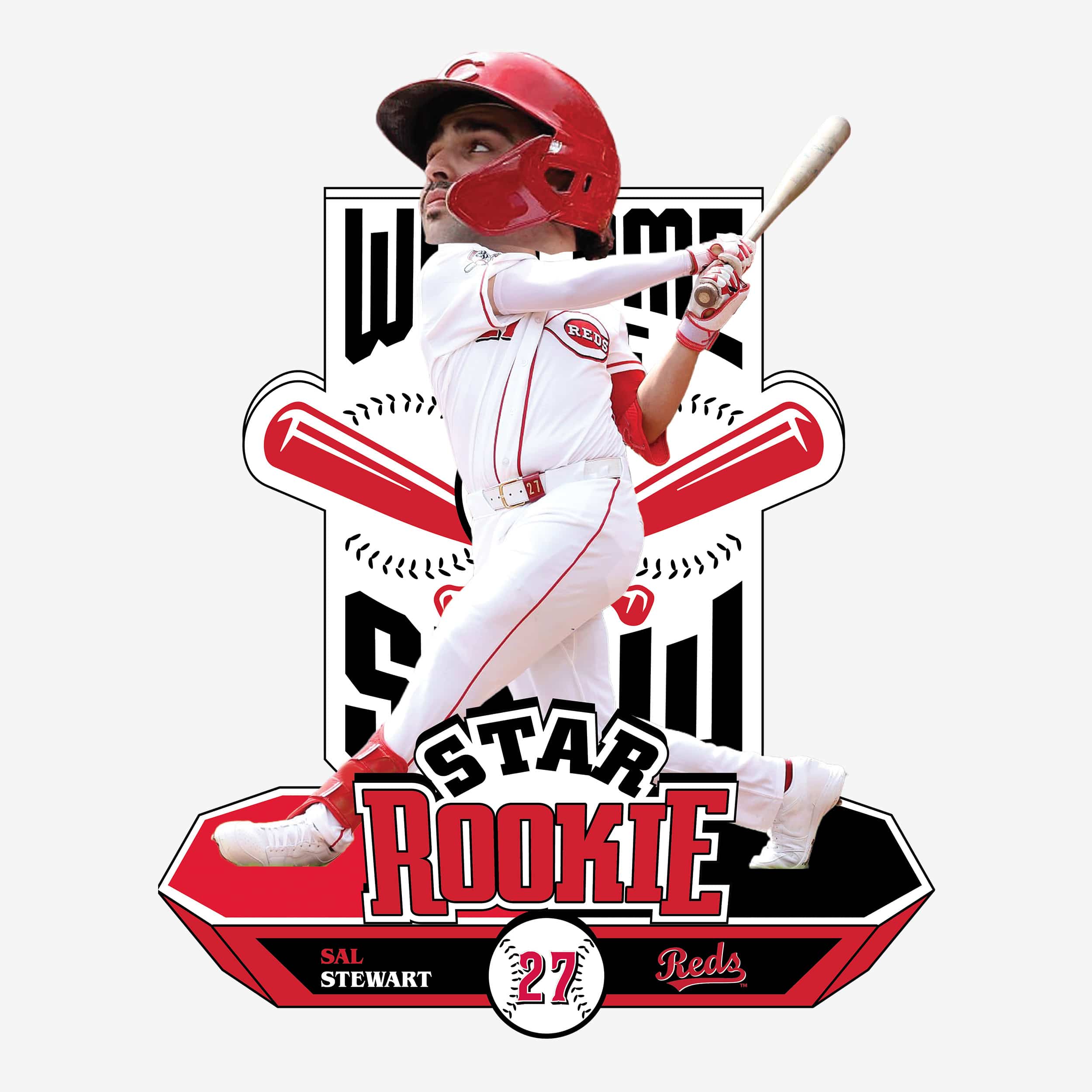 Sal Stewart Cincinnati Reds Star Rookie Bobblehead