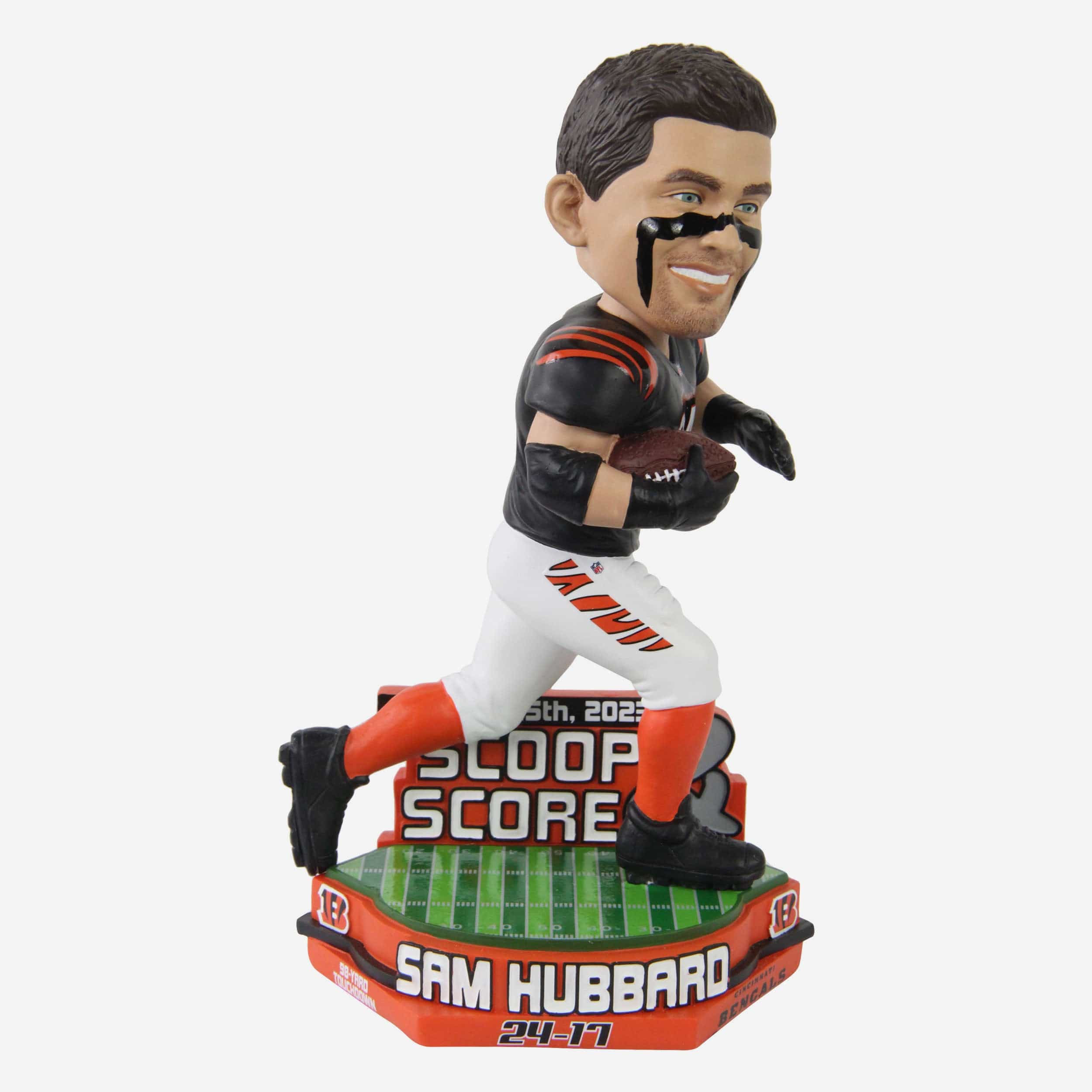 Sam Hubbard Cincinnati Bengals Longest Playoff Scoop And Score Bobblehead