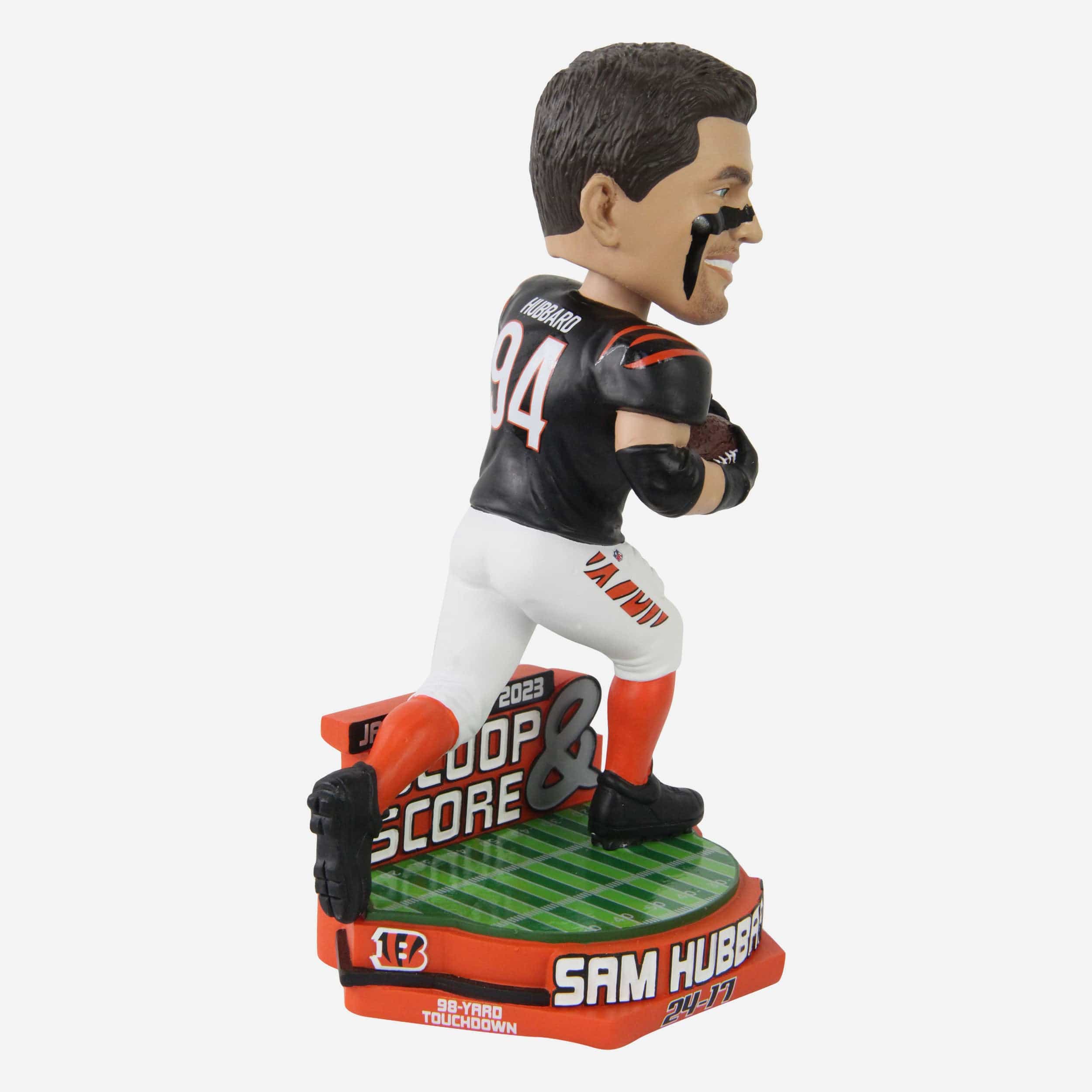 Sam Hubbard Cincinnati Bengals Longest Playoff Scoop And Score Bobblehead - Image 4
