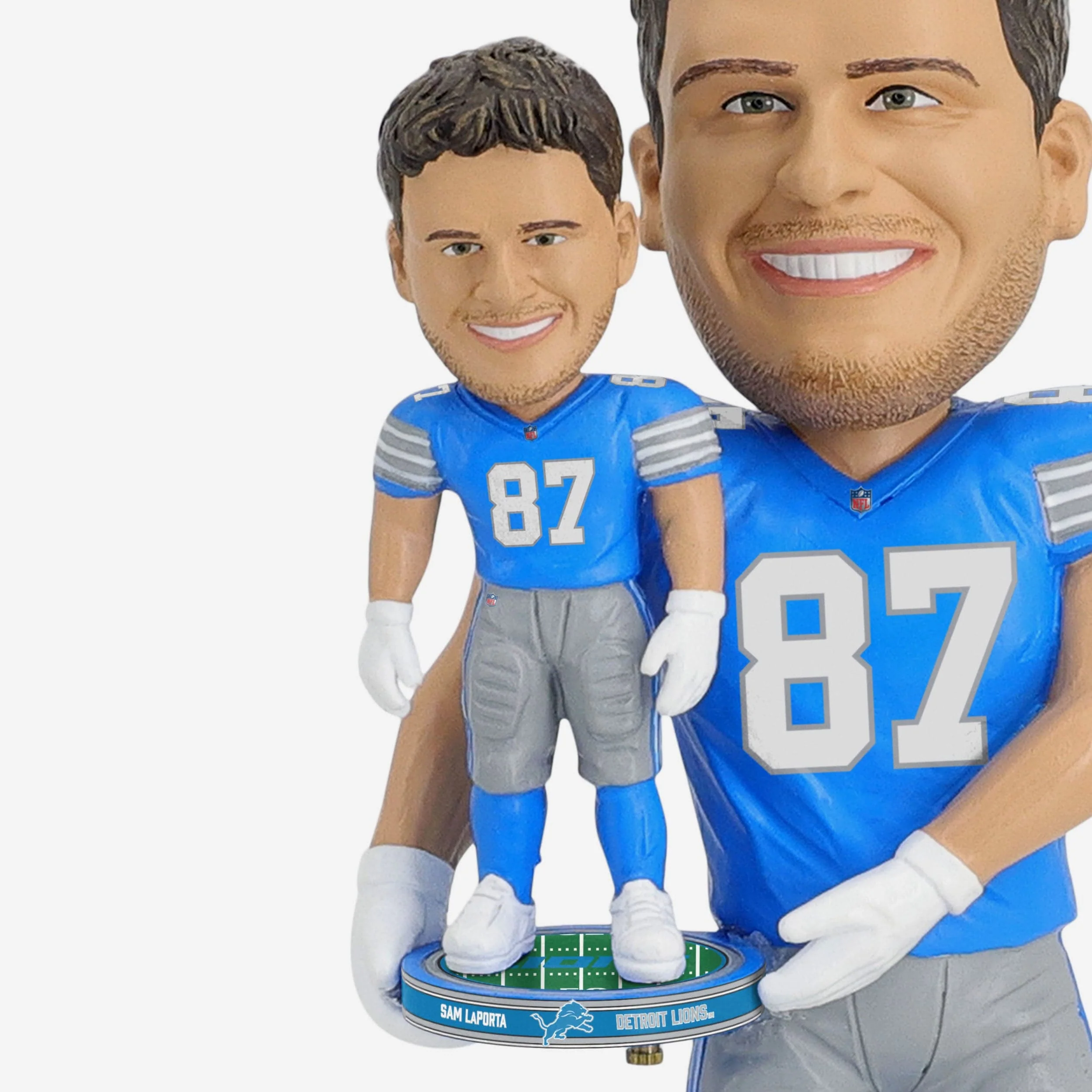 Sam LaPorta Detroit Lions Bobble Dubblz Bobblehead - Image 4