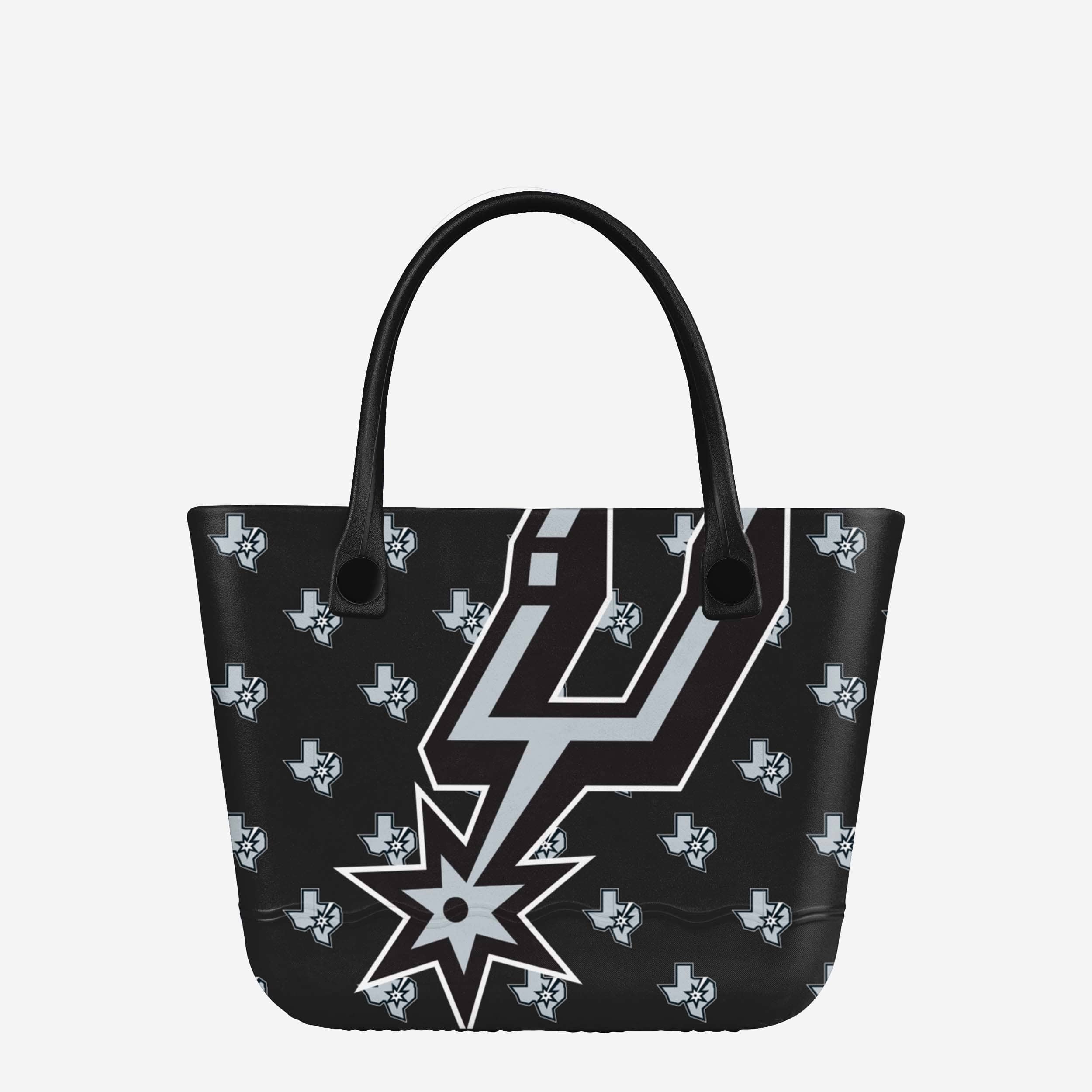San Antonio Spurs Big Logo Mini Print Tailgate Tote Bag
