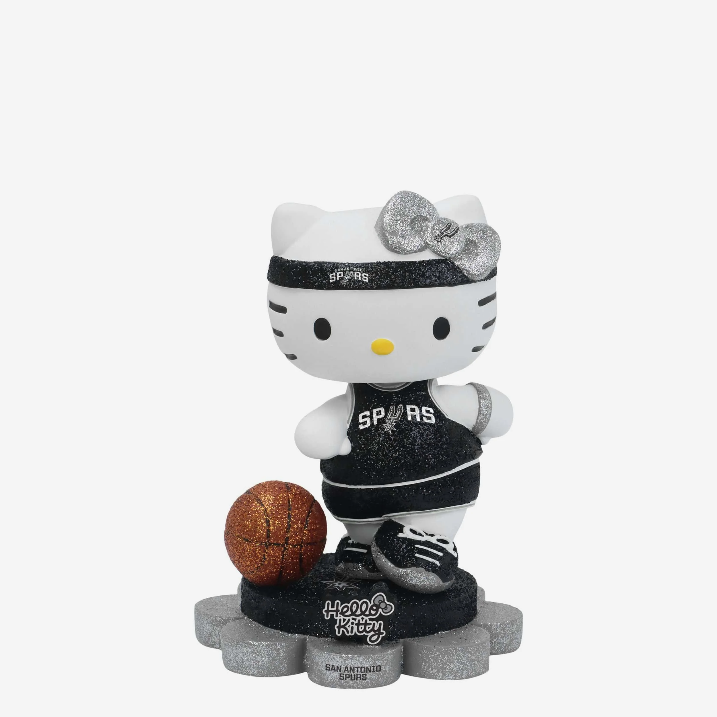 San Antonio Spurs Hello Kitty® Glitter Mini Bobblehead