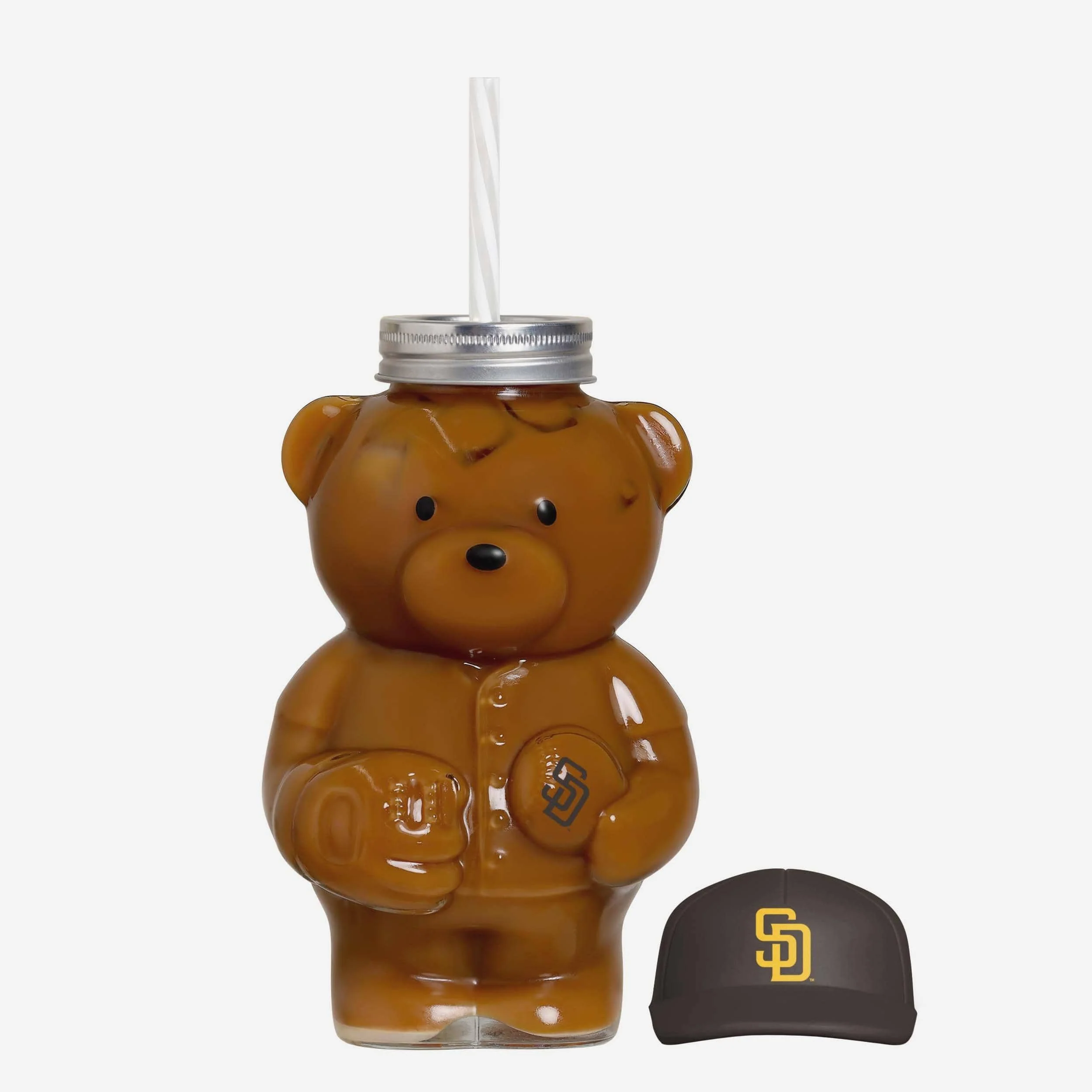 San Diego Padres Glass Bear Tumbler - Image 3