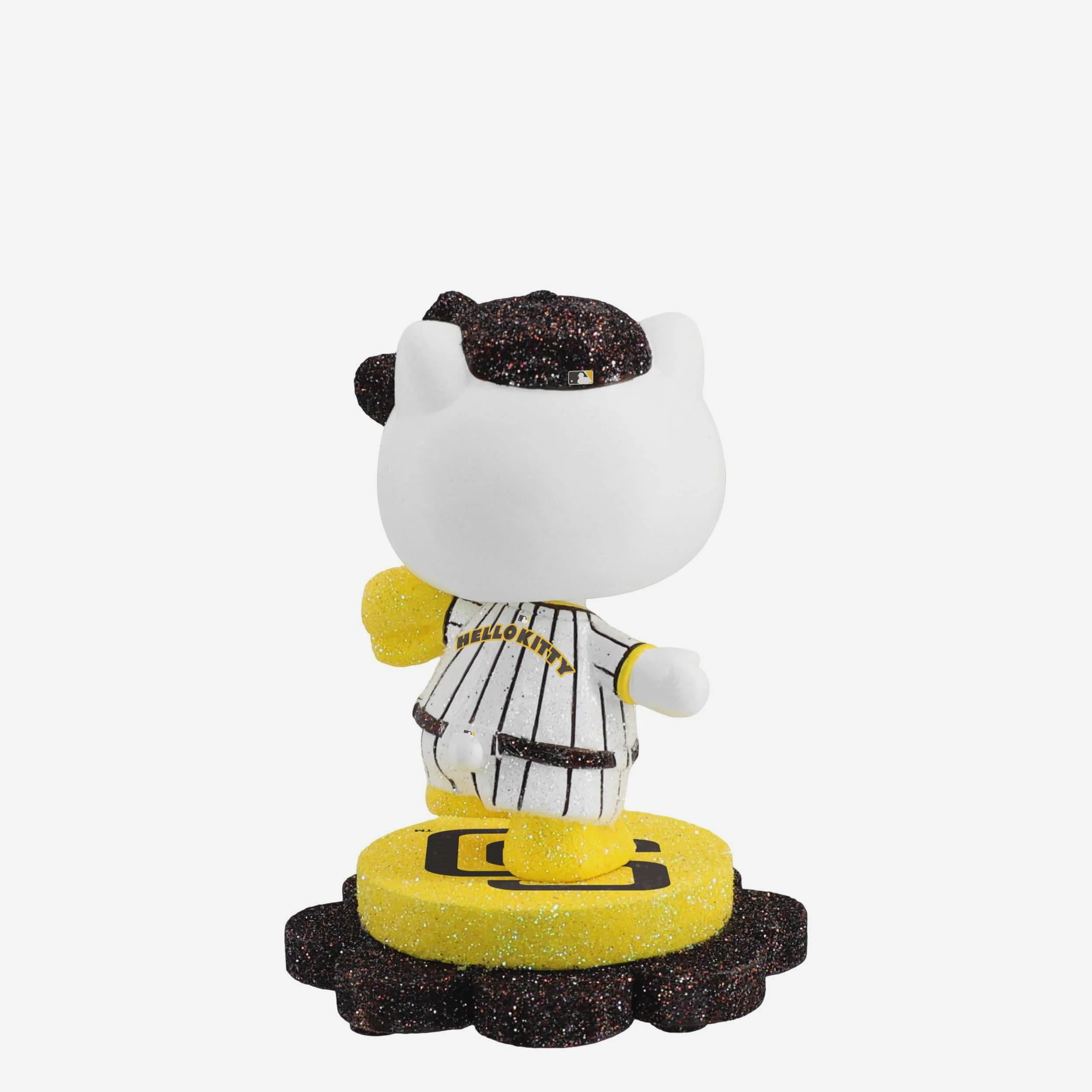 San Diego Padres Hello Kitty® Glitter Mini Bobblehead - Image 5