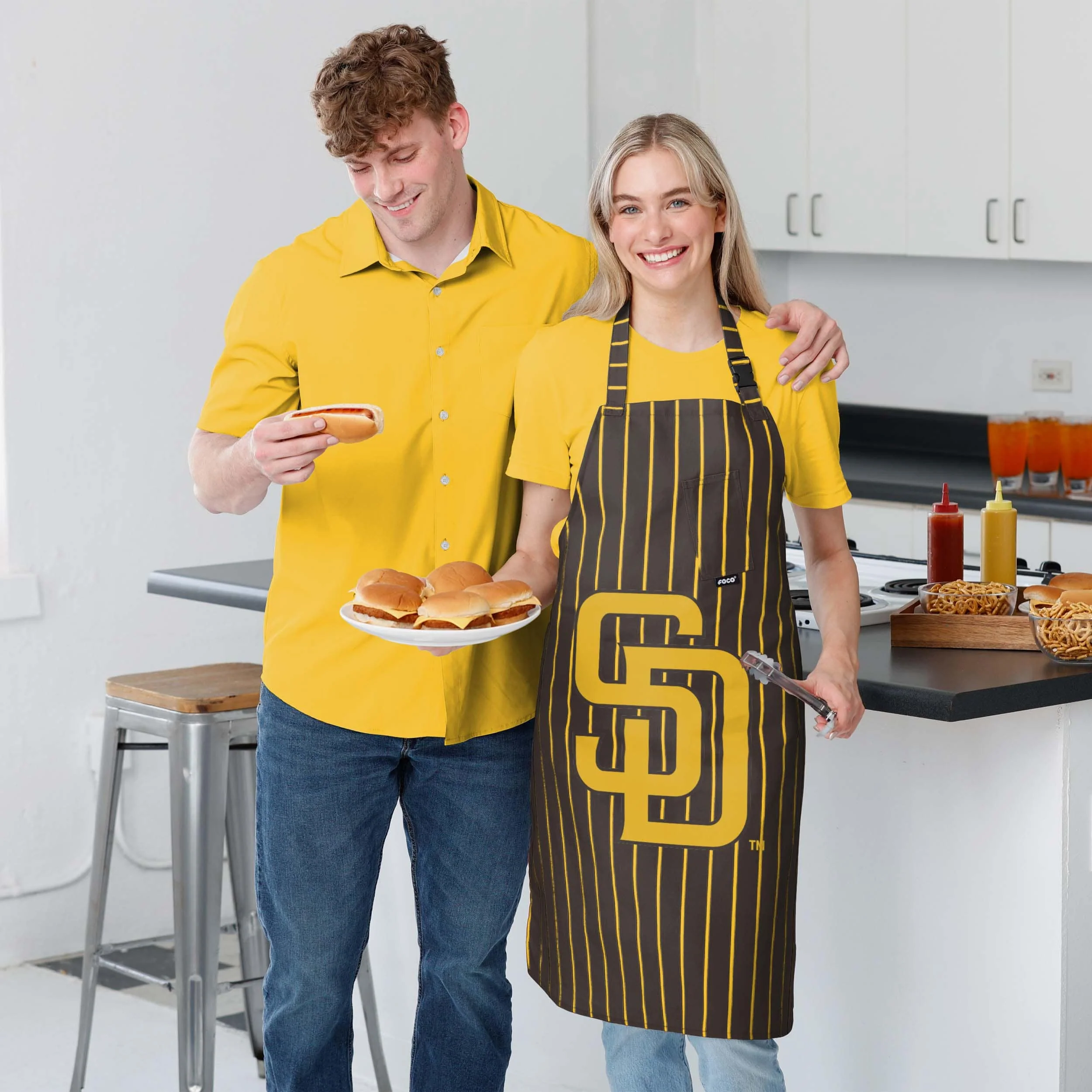 San Diego Padres Pinstripe Apron - Image 5