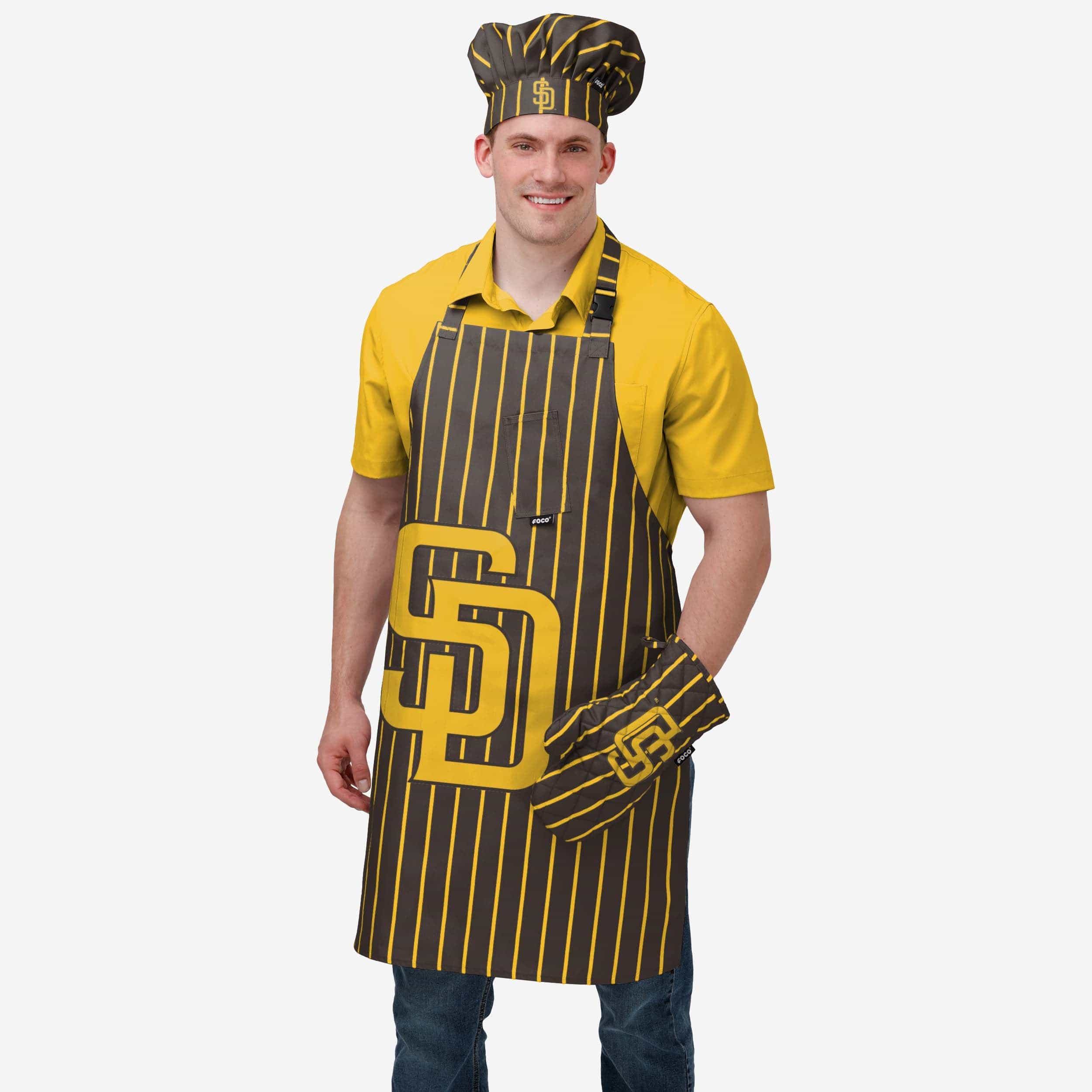 San Diego Padres Pinstripe Chef Hat - Image 2