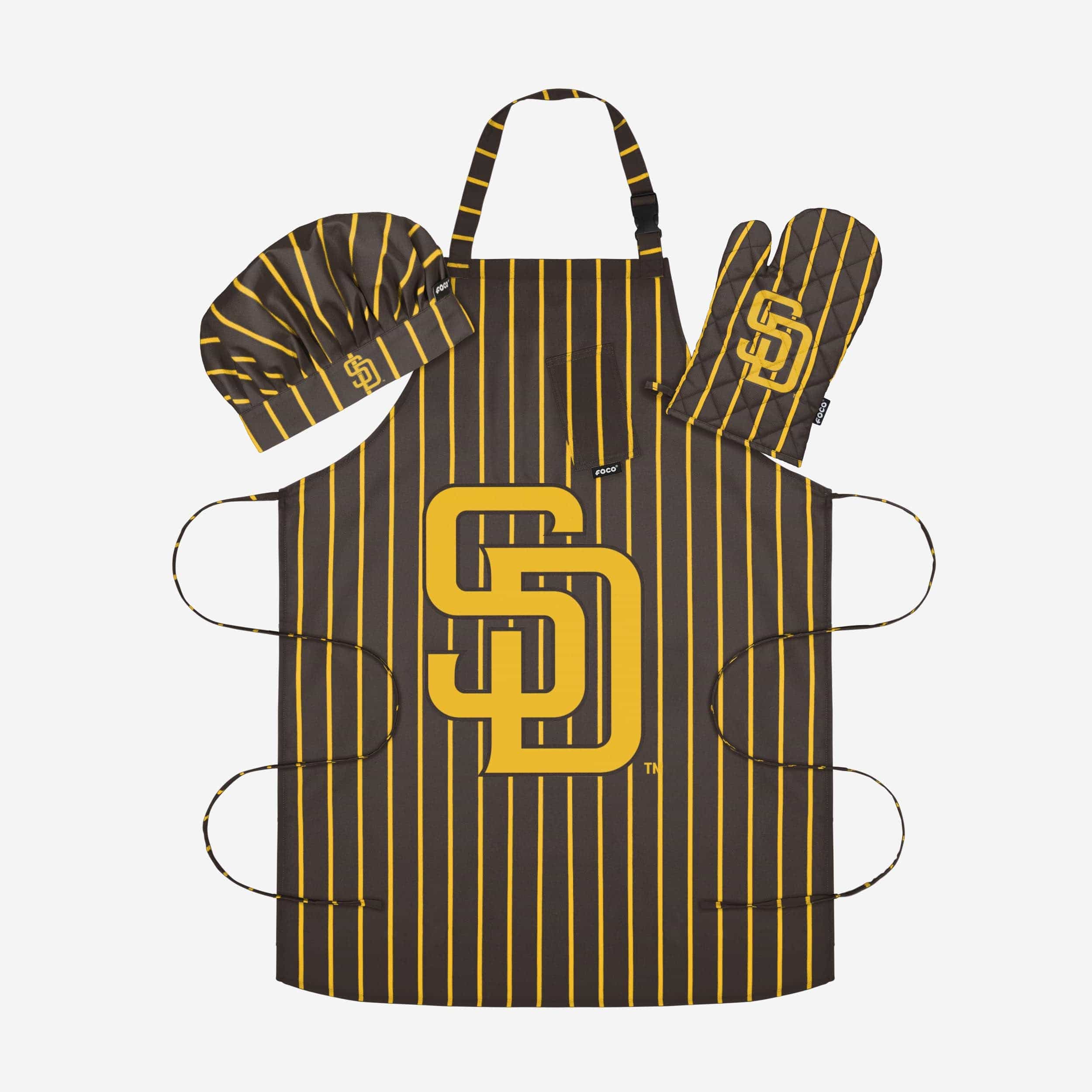 San Diego Padres Pinstripe Chef Set