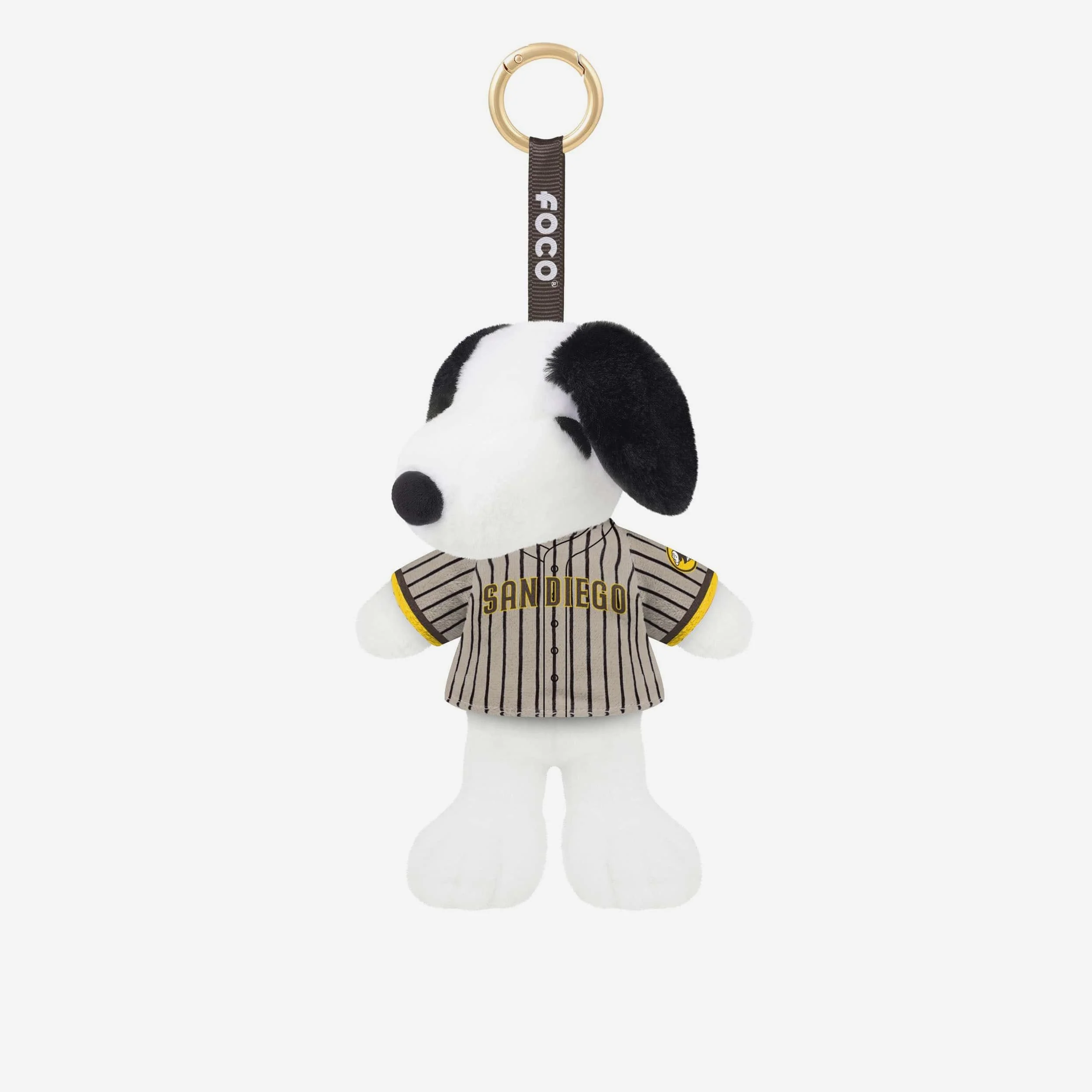 San Diego Padres Plush Snoopy Peanuts Bag Charm Keychain - Image 2