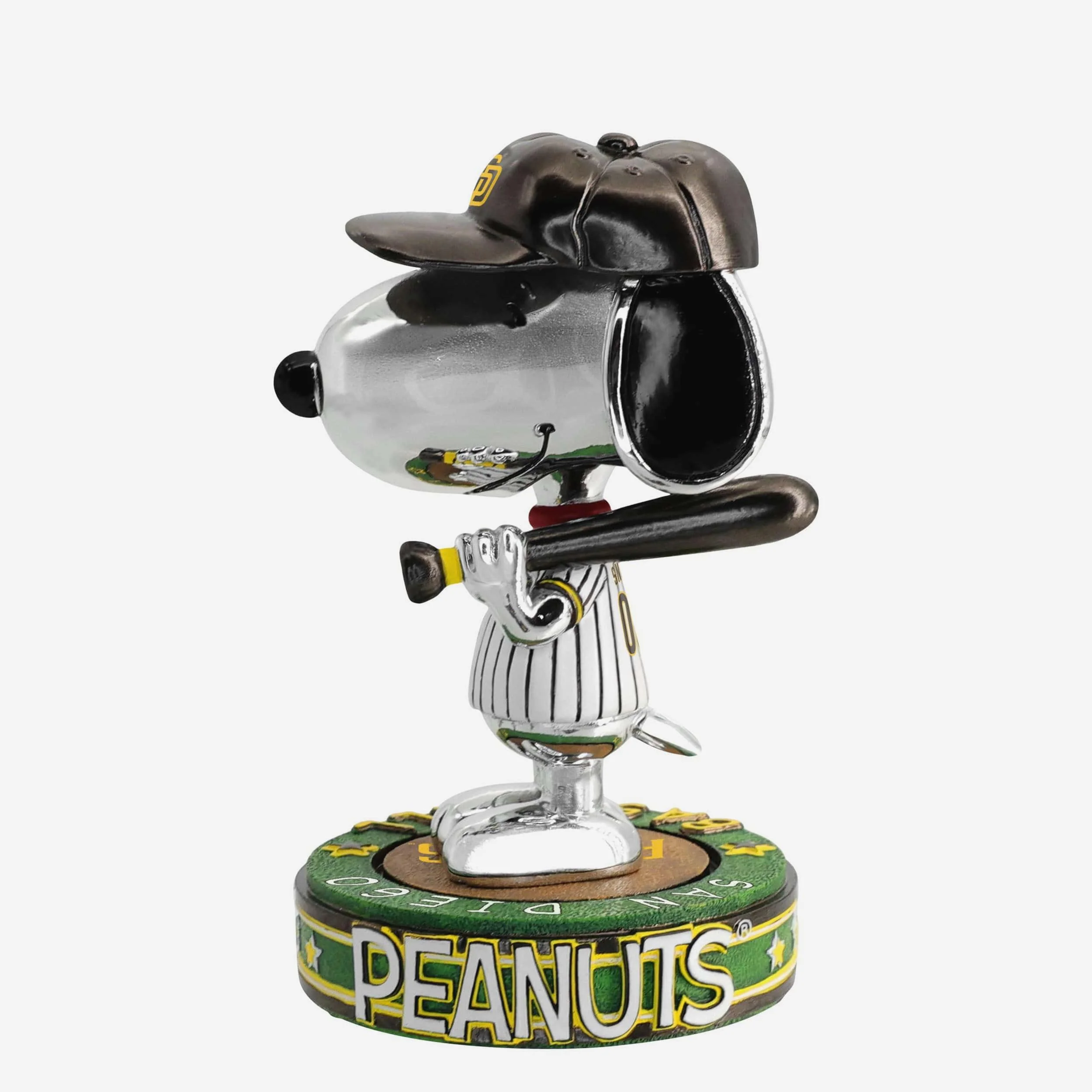 San Diego Padres Snoopy Peanuts Electroplated Bighead Bobblehead - Image 5