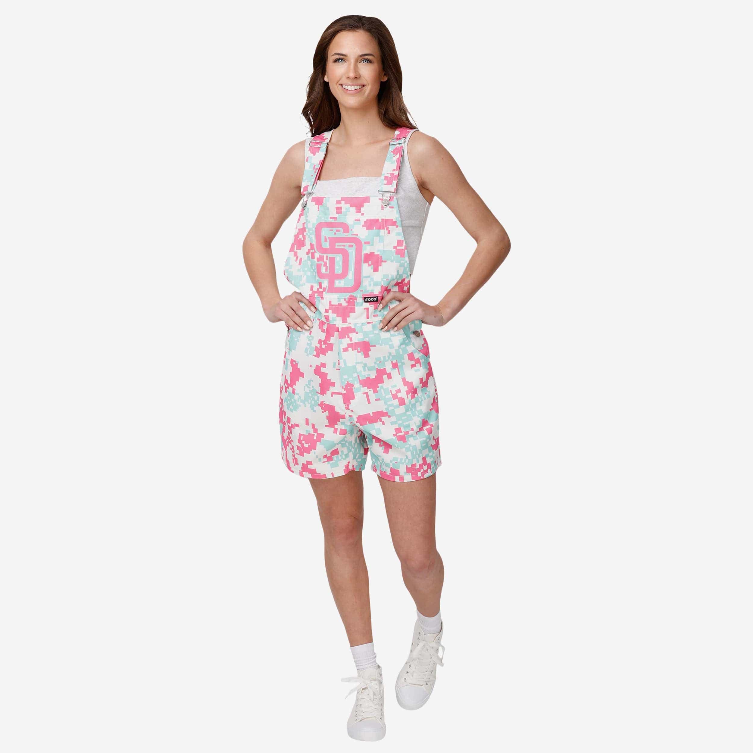 San Diego Padres Womens Thematic Bib Shortalls