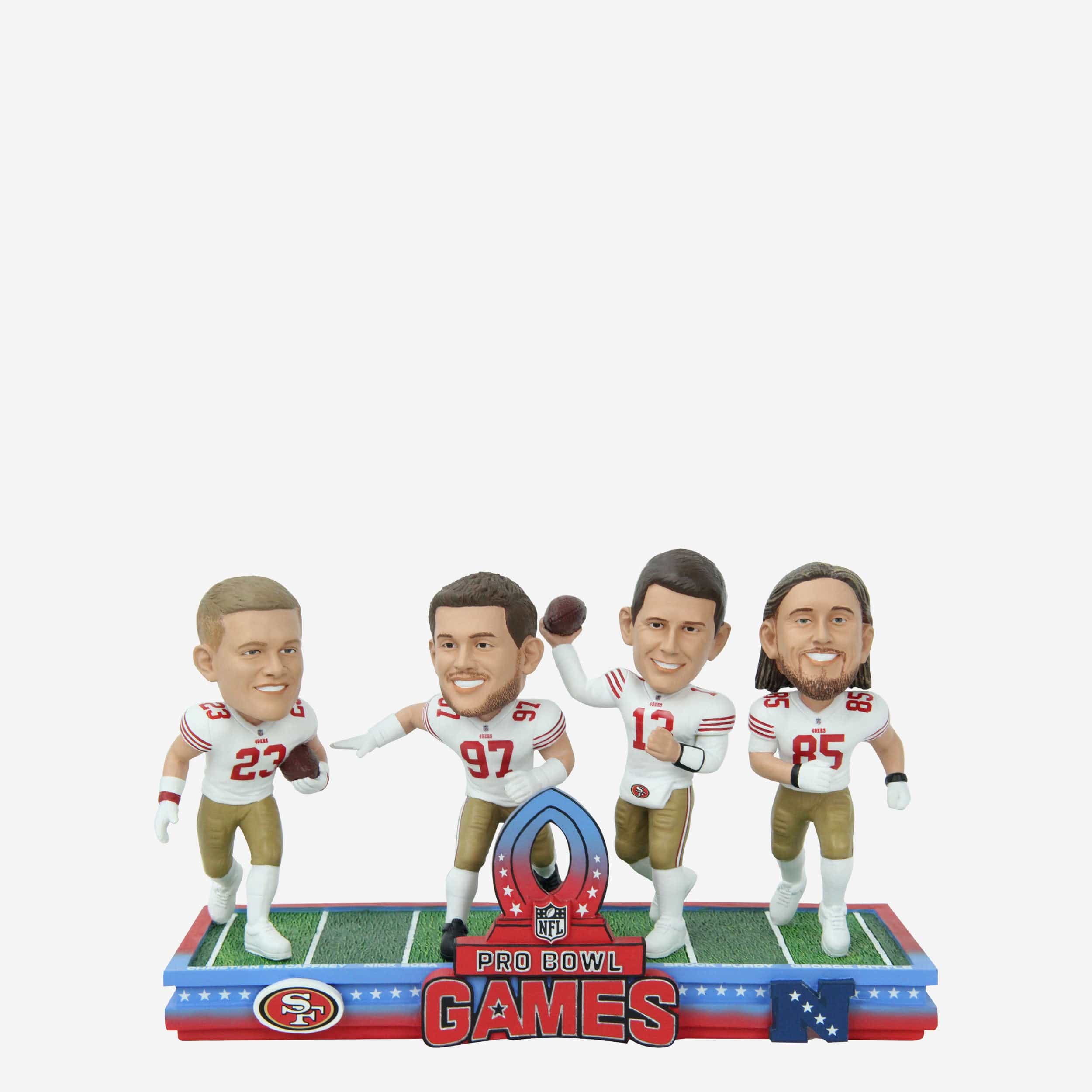 San Francisco 49ers 2024 Pro Bowl Games Mini Bobblehead Scene