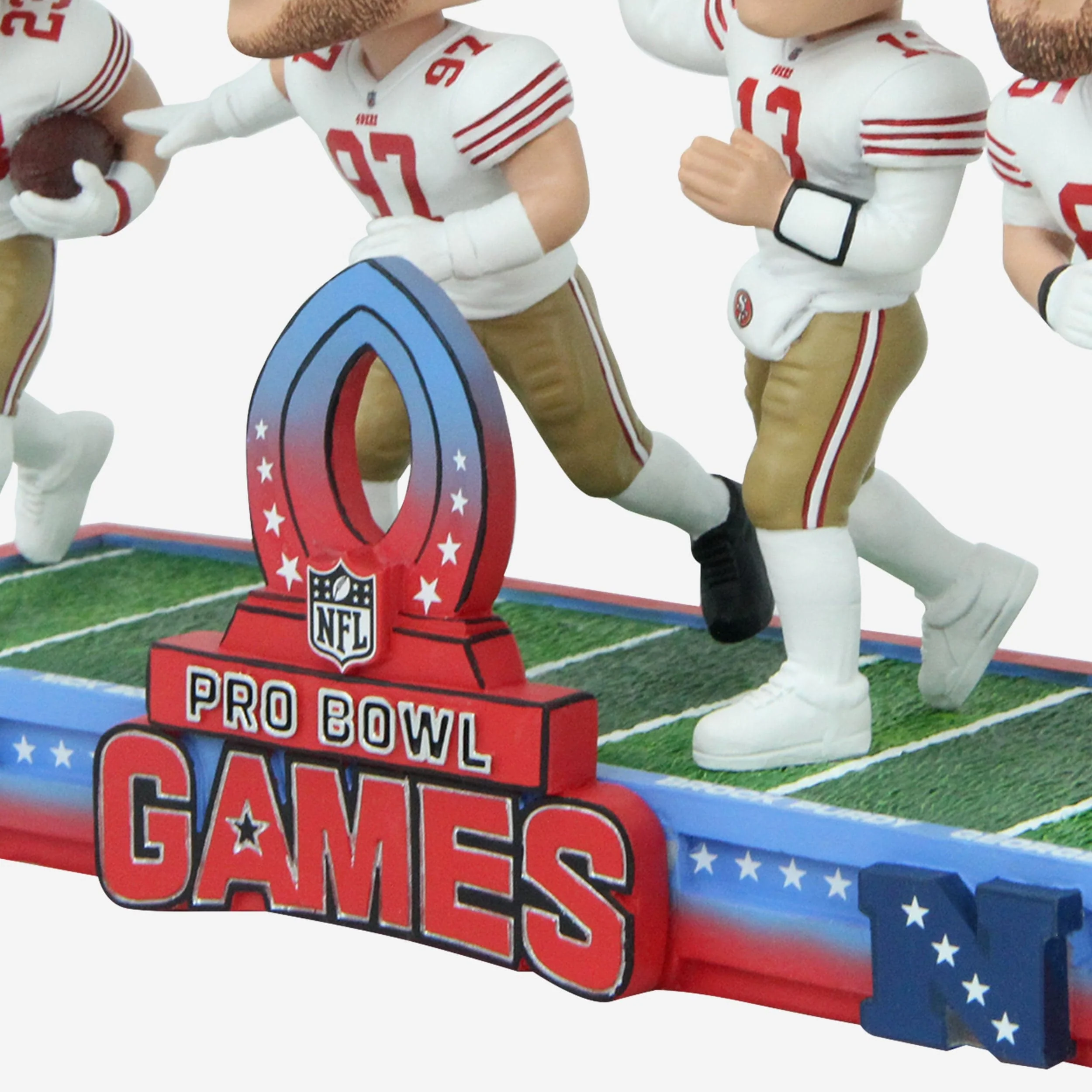 San Francisco 49ers 2024 Pro Bowl Games Mini Bobblehead Scene - Image 3
