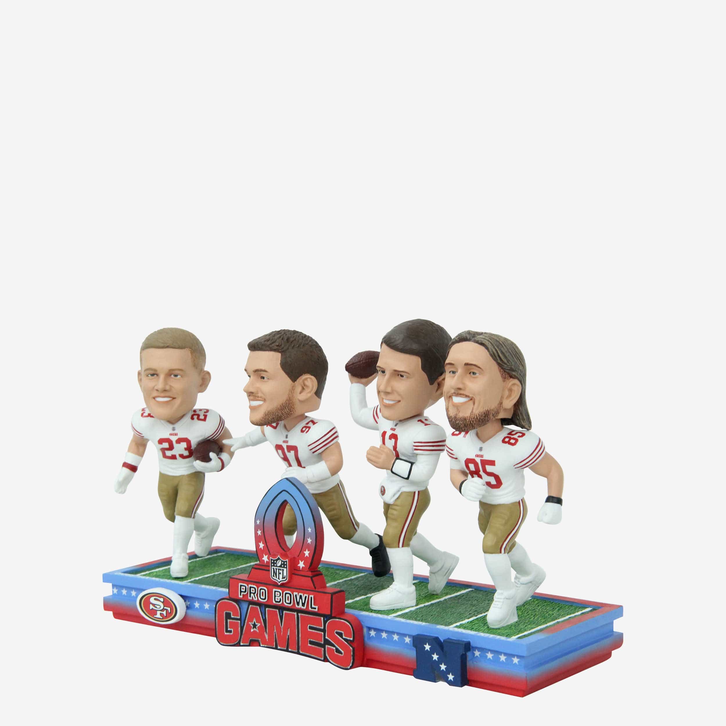 San Francisco 49ers 2024 Pro Bowl Games Mini Bobblehead Scene - Image 4